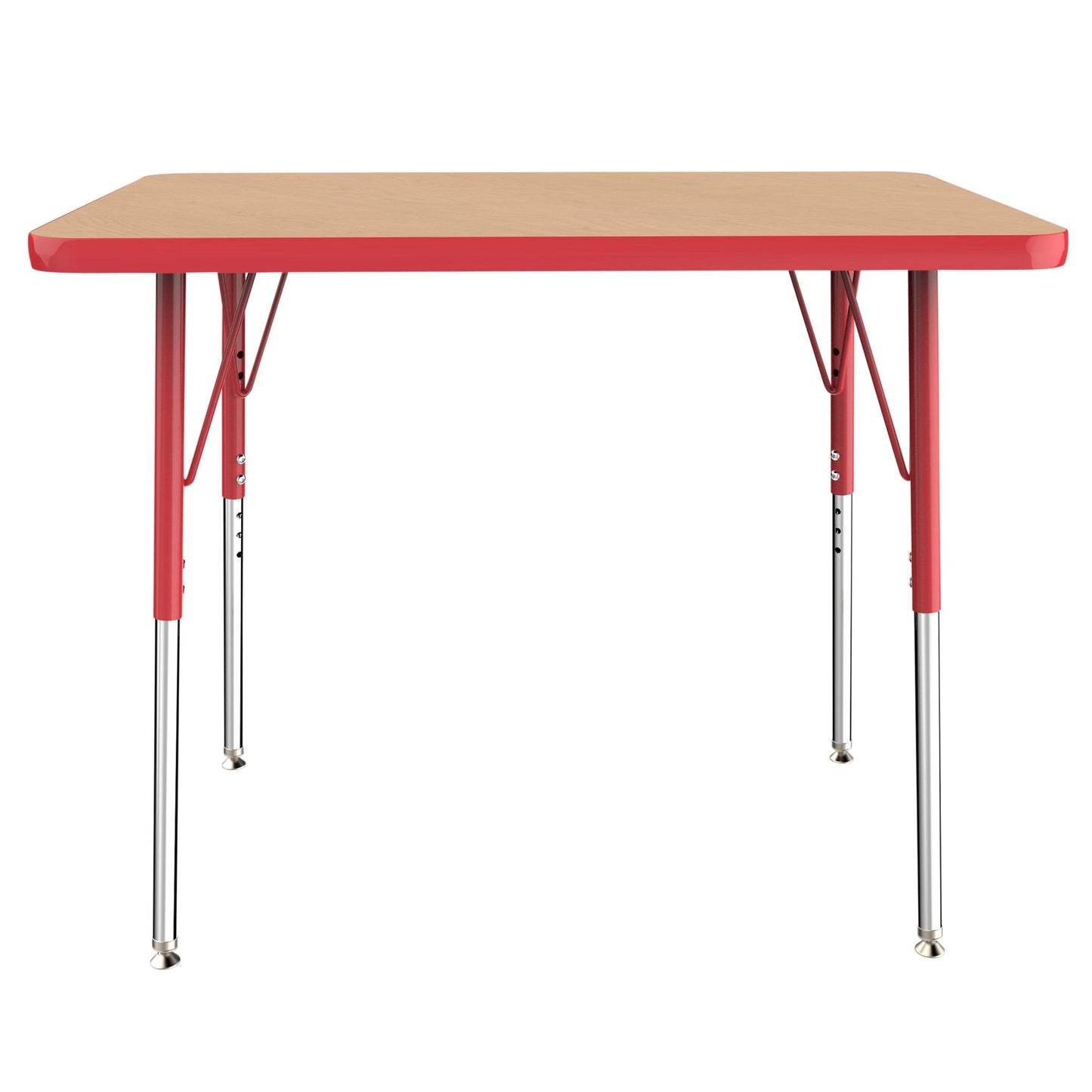 FDP 24" x 36" Rectangle T - Molding Activity Table with Adjustable Standard Swivel Glide Legs (FDP - 10003 - XX) - SchoolOutlet