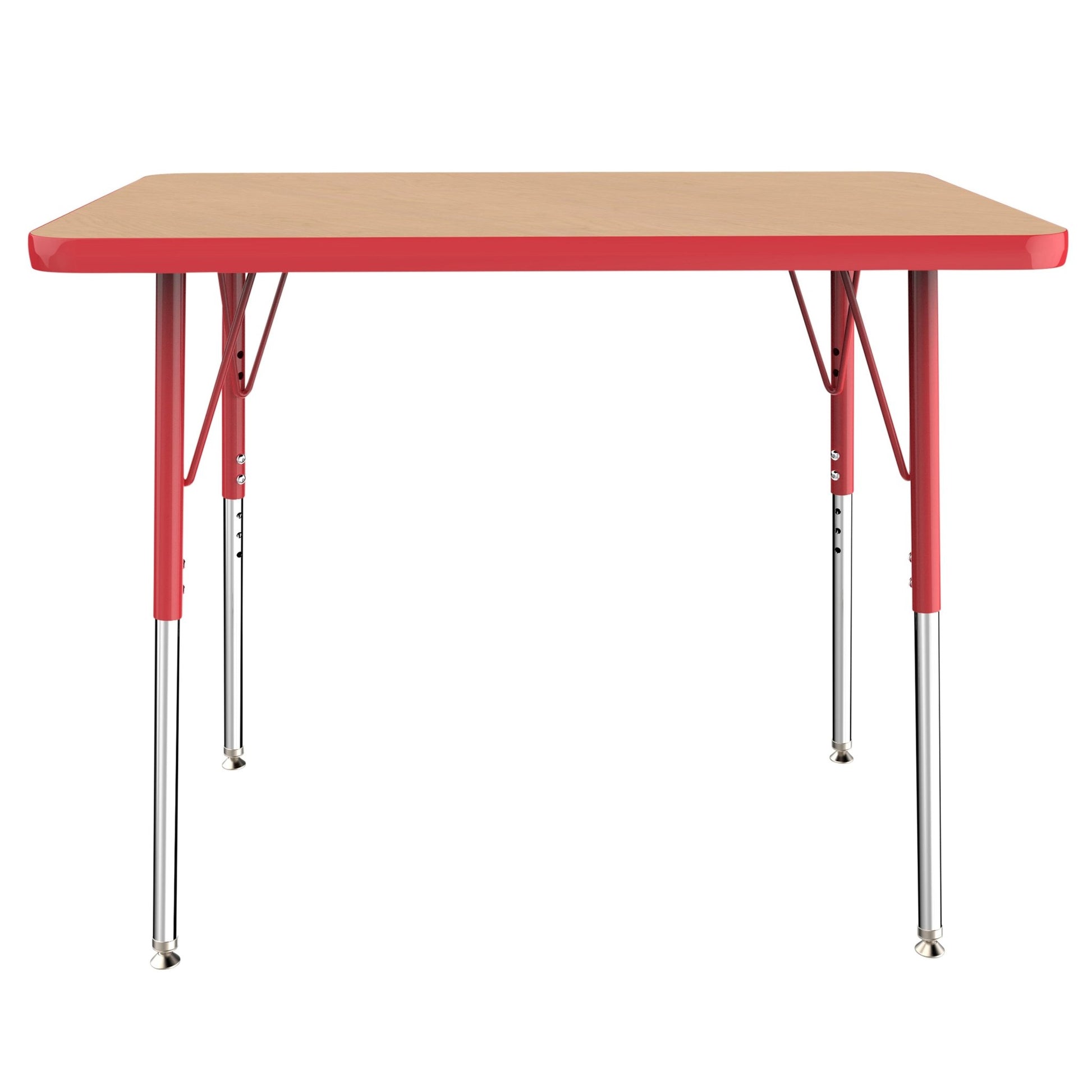 FDP 24" x 36" Rectangle T - Molding Activity Table with Adjustable Standard Swivel Glide Legs (FDP - 10003 - XX) - SchoolOutlet