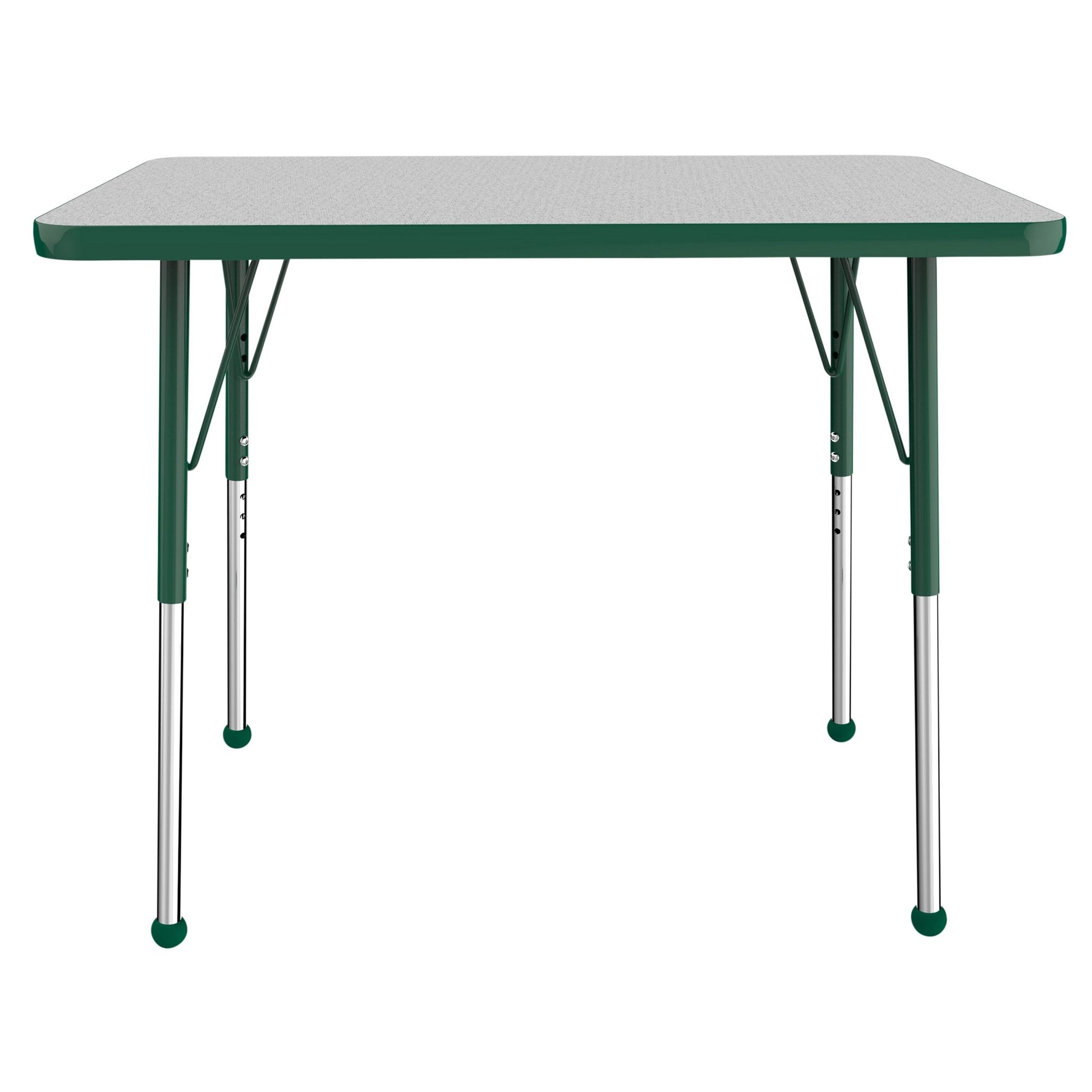 FDP 24" x 36" Rectangle T - Molding Activity Table with Adjustable Standard Ball Glide Legs (FDP - 10004 - XX) - SchoolOutlet