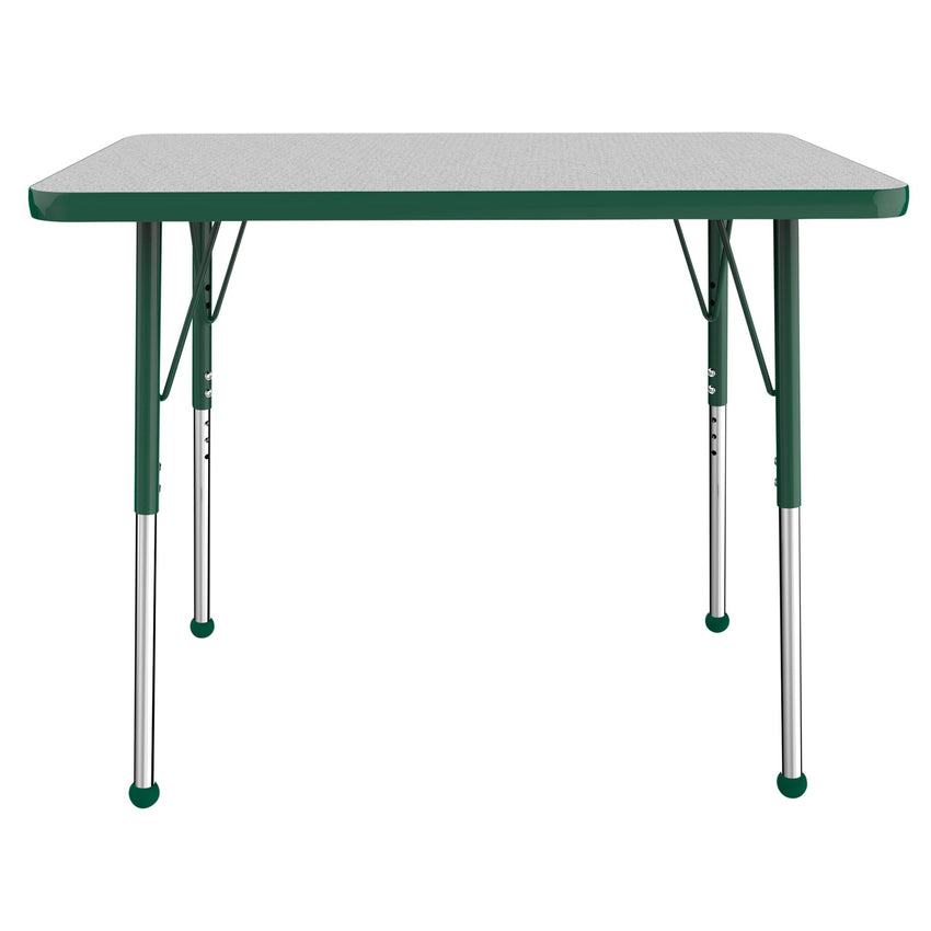 FDP 24" x 36" Rectangle T - Molding Activity Table with Adjustable Standard Ball Glide Legs (FDP - 10004 - XX) - SchoolOutlet