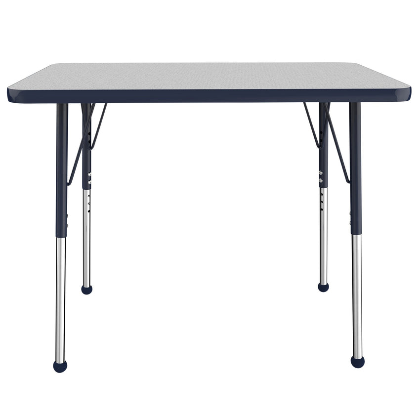 FDP 24" x 36" Rectangle T - Molding Activity Table with Adjustable Standard Ball Glide Legs (FDP - 10004 - XX) - SchoolOutlet