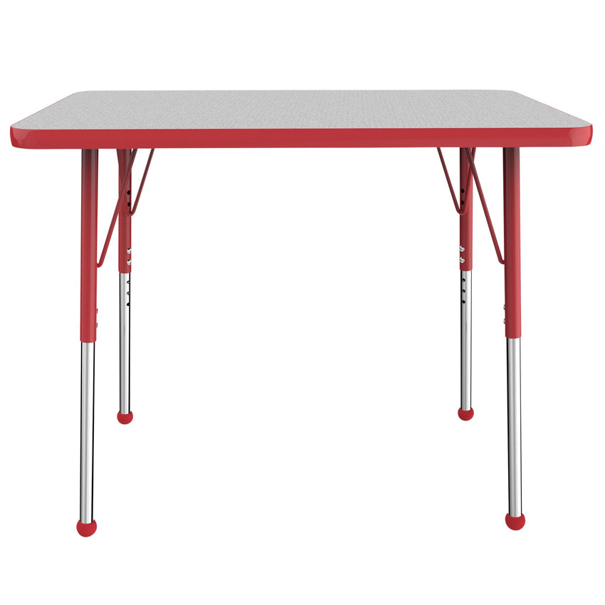 FDP 24" x 36" Rectangle T - Molding Activity Table with Adjustable Standard Ball Glide Legs (FDP - 10004 - XX) - SchoolOutlet
