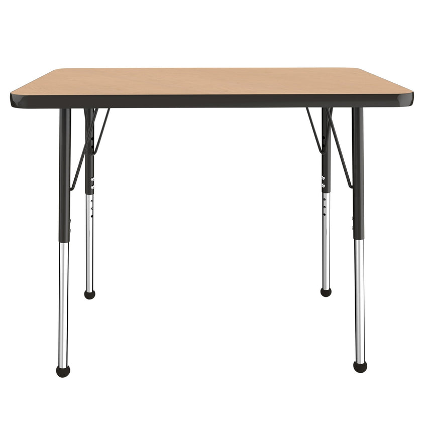 FDP 24" x 36" Rectangle T - Molding Activity Table with Adjustable Standard Ball Glide Legs (FDP - 10004 - XX) - SchoolOutlet