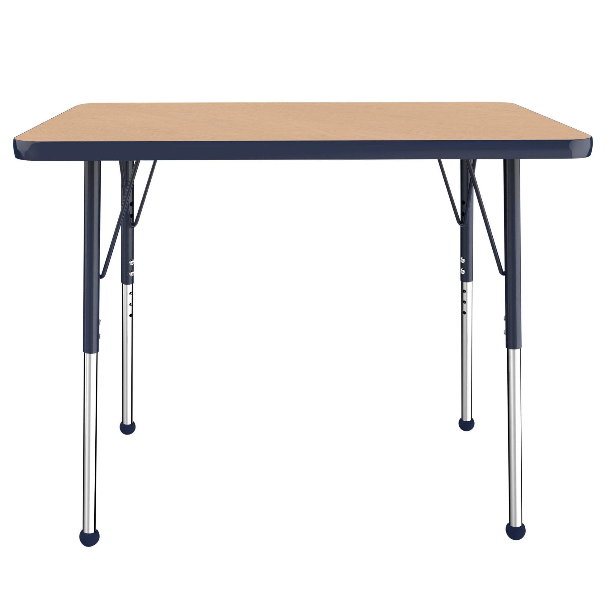 FDP 24" x 36" Rectangle T - Molding Activity Table with Adjustable Standard Ball Glide Legs (FDP - 10004 - XX) - SchoolOutlet