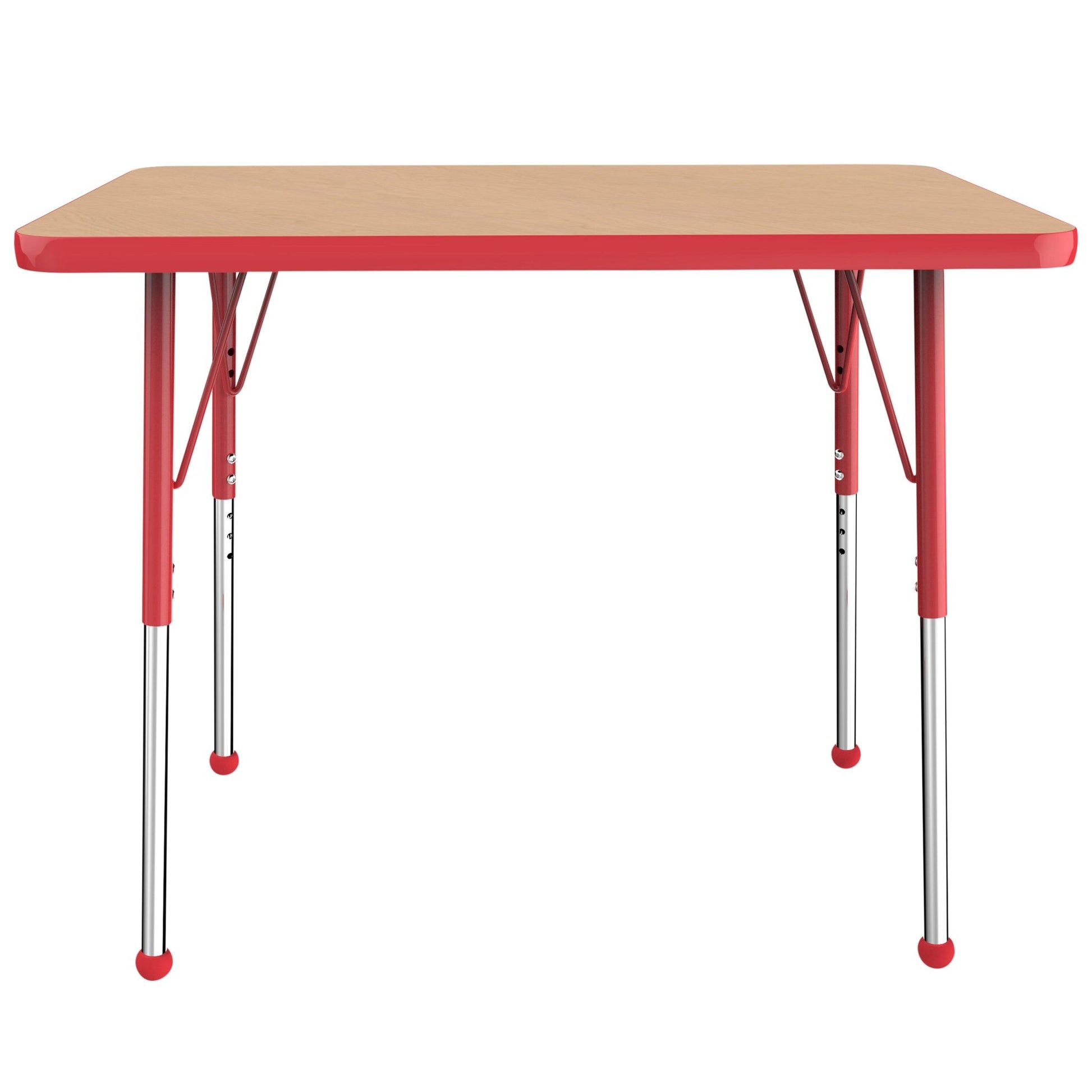 FDP 24" x 36" Rectangle T - Molding Activity Table with Adjustable Standard Ball Glide Legs (FDP - 10004 - XX) - SchoolOutlet