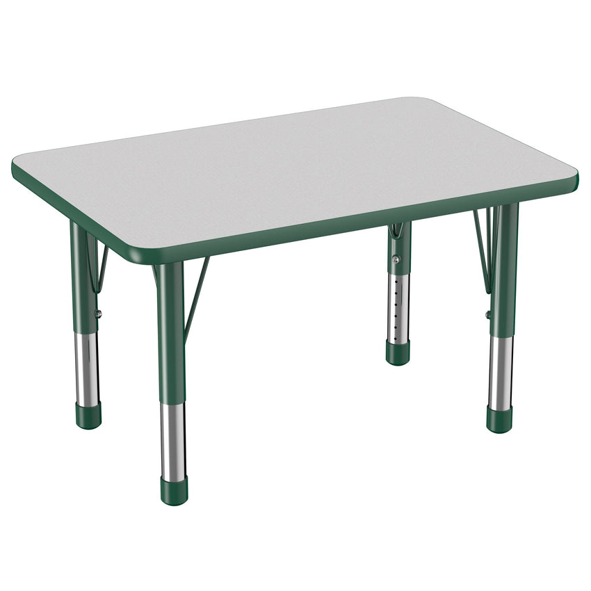 FDP 24" x 36" Rectangle T - Molding Activity Table with Adjustable Chunky Legs (FDP - 10005 - XX) - SchoolOutlet