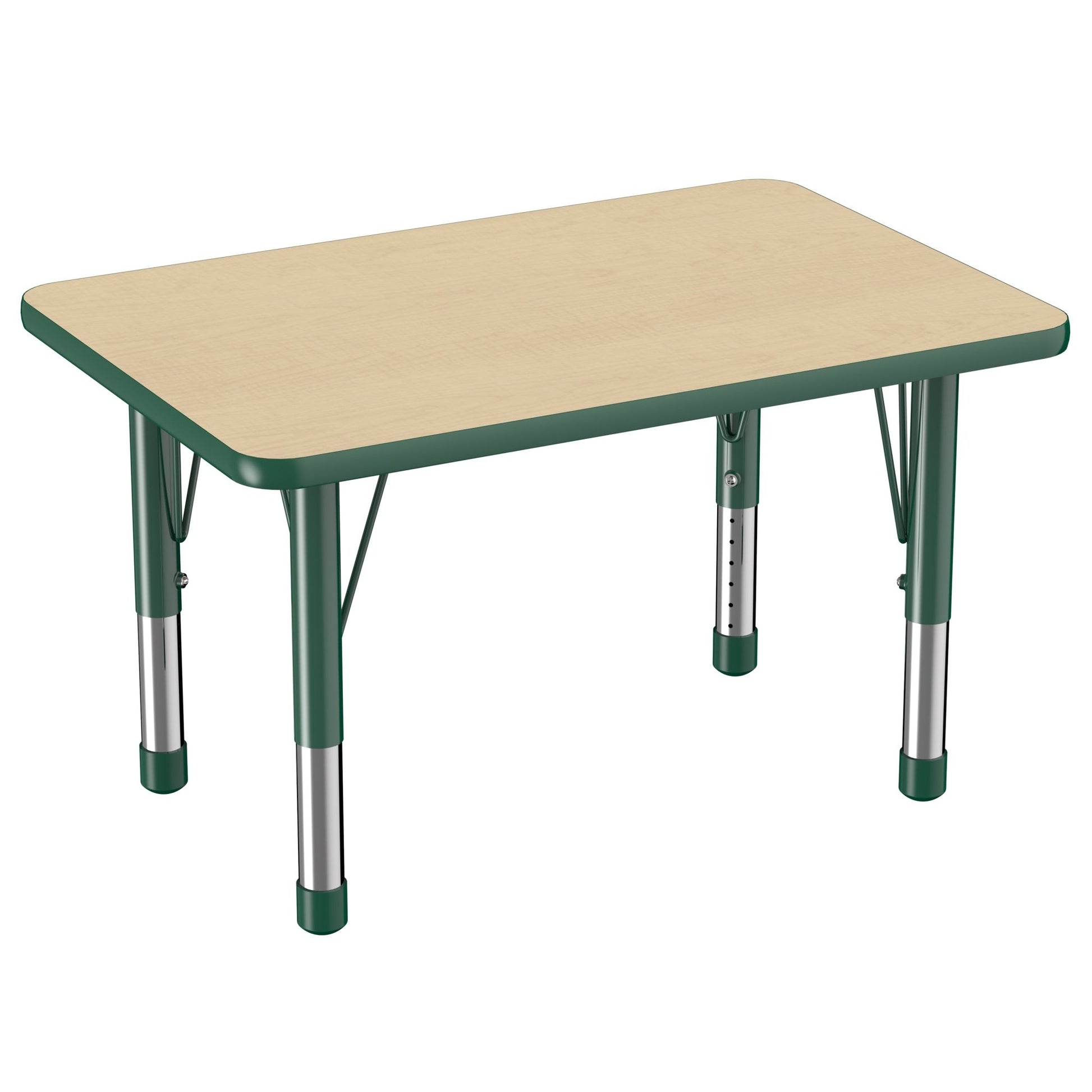 FDP 24" x 36" Rectangle T - Molding Activity Table with Adjustable Chunky Legs (FDP - 10005 - XX) - SchoolOutlet