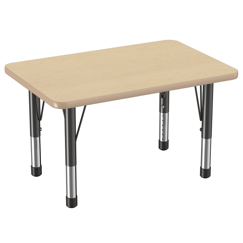 FDP 24" x 36" Rectangle T - Molding Activity Table with Adjustable Chunky Legs (FDP - 10005 - XX) - SchoolOutlet