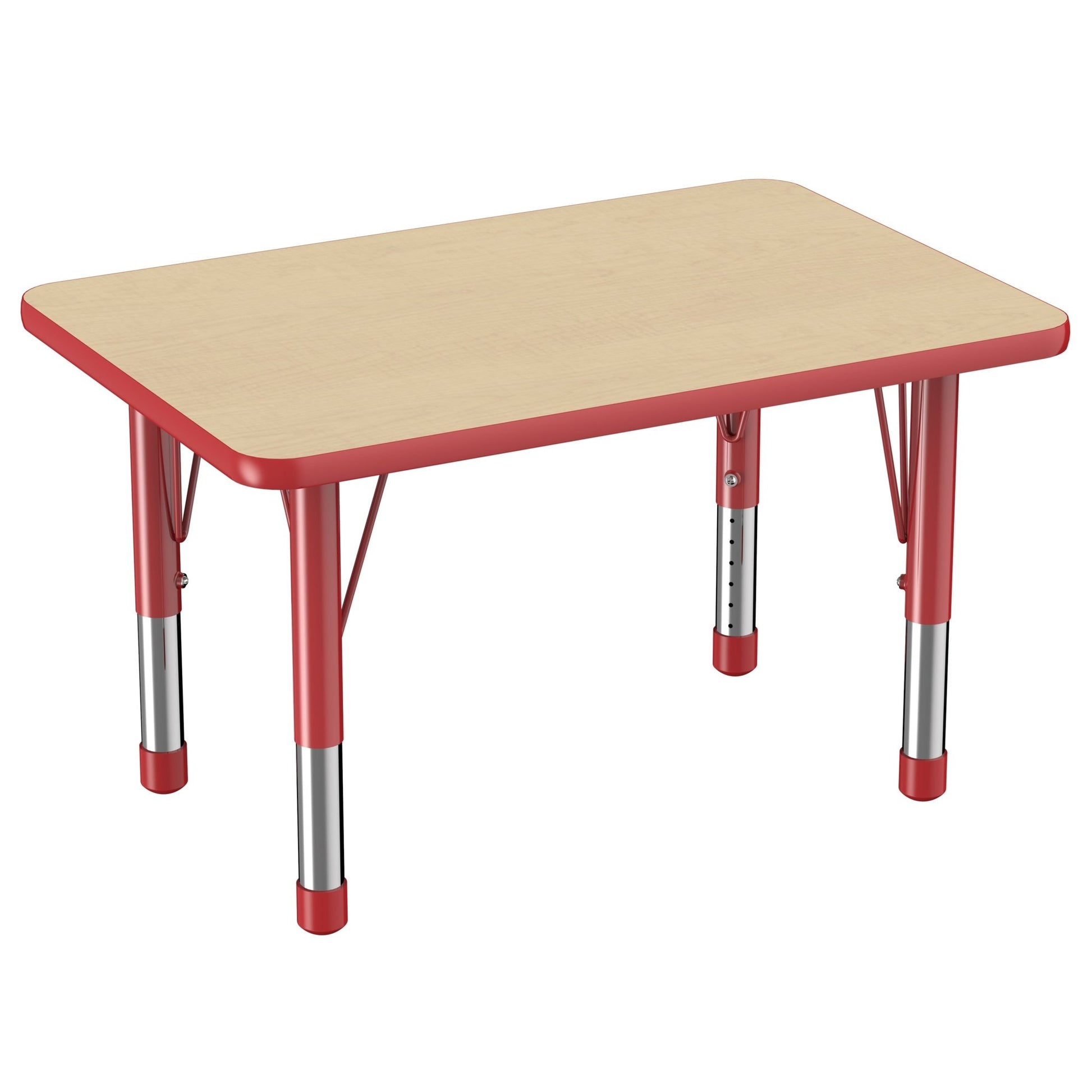 FDP 24" x 36" Rectangle T - Molding Activity Table with Adjustable Chunky Legs (FDP - 10005 - XX) - SchoolOutlet