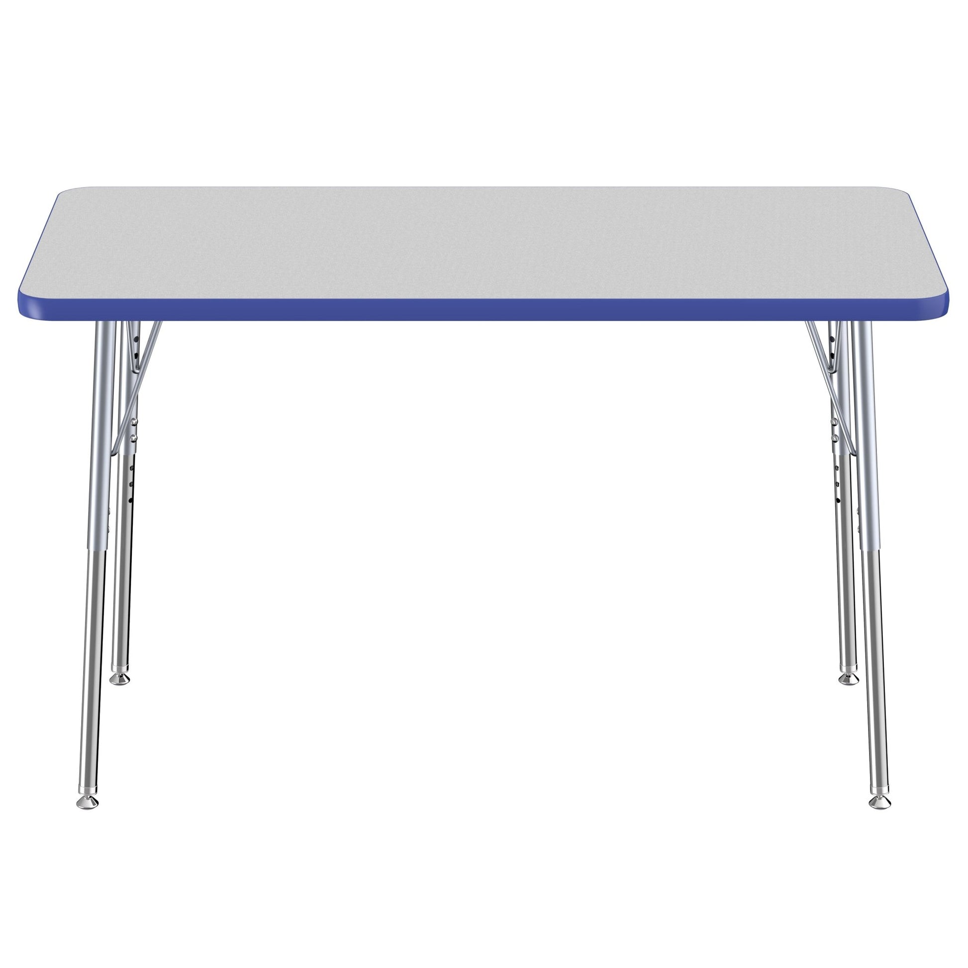 FDP 24" x 48" Rectangle T - Molding Activity Table with Adjustable Standard Swivel Glide Legs (FDP - 10007 - XX) - SchoolOutlet