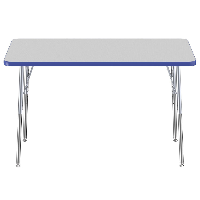 FDP 24" x 48" Rectangle T - Molding Activity Table with Adjustable Standard Swivel Glide Legs (FDP - 10007 - XX) - SchoolOutlet