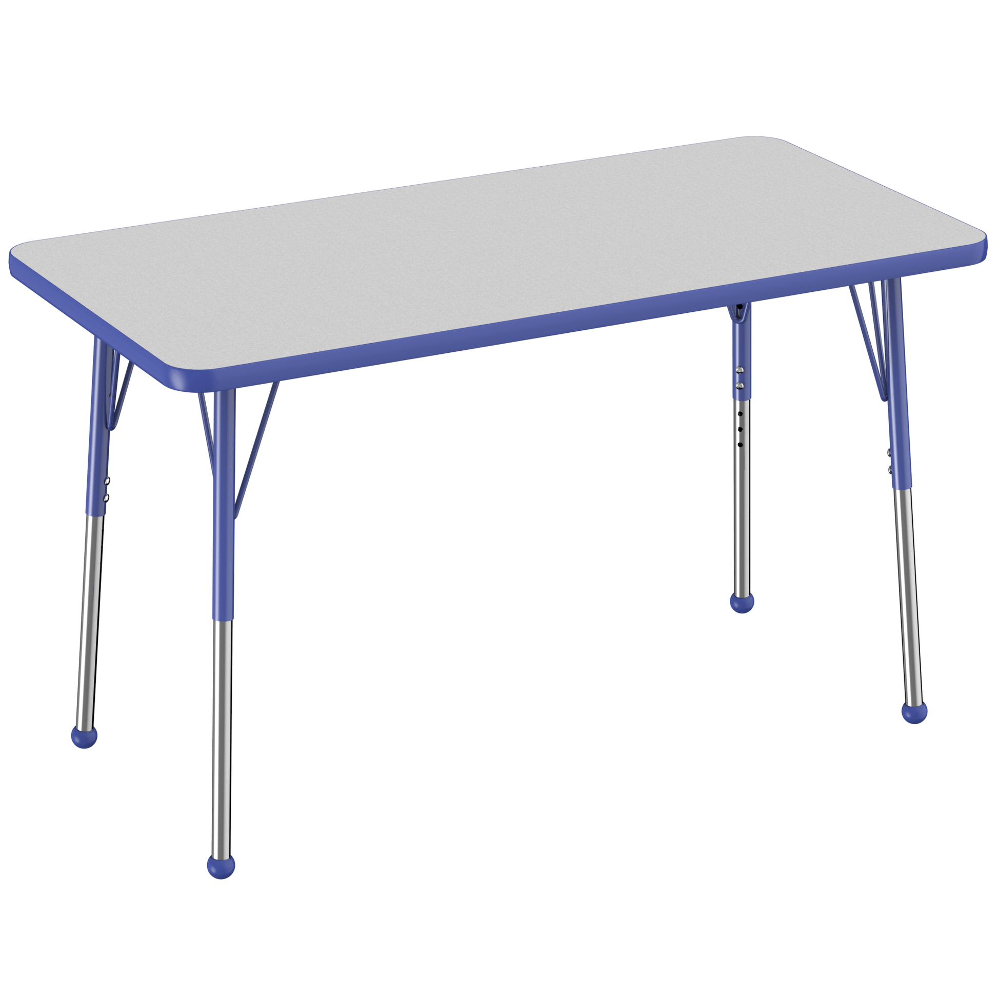 FDP 24" x 48" Rectangle T - Molding Activity Table with Adjustable Standard Ball Glide Legs (FDP - 10008 - XX) - SchoolOutlet