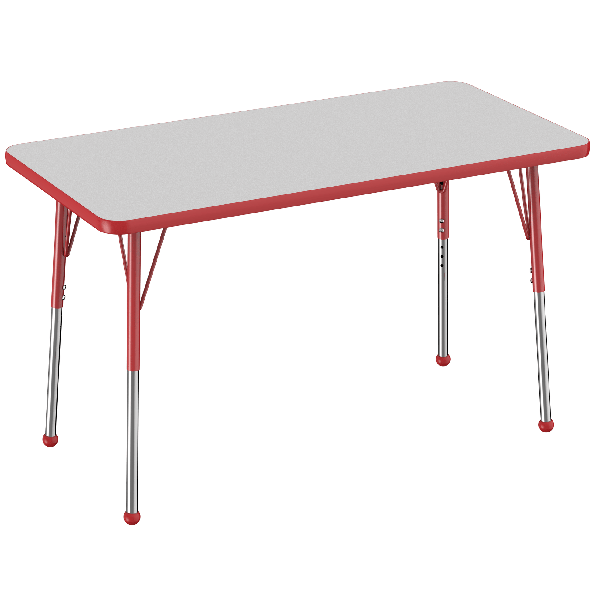 FDP 24" x 48" Rectangle T - Molding Activity Table with Adjustable Standard Ball Glide Legs (FDP - 10008 - XX) - SchoolOutlet
