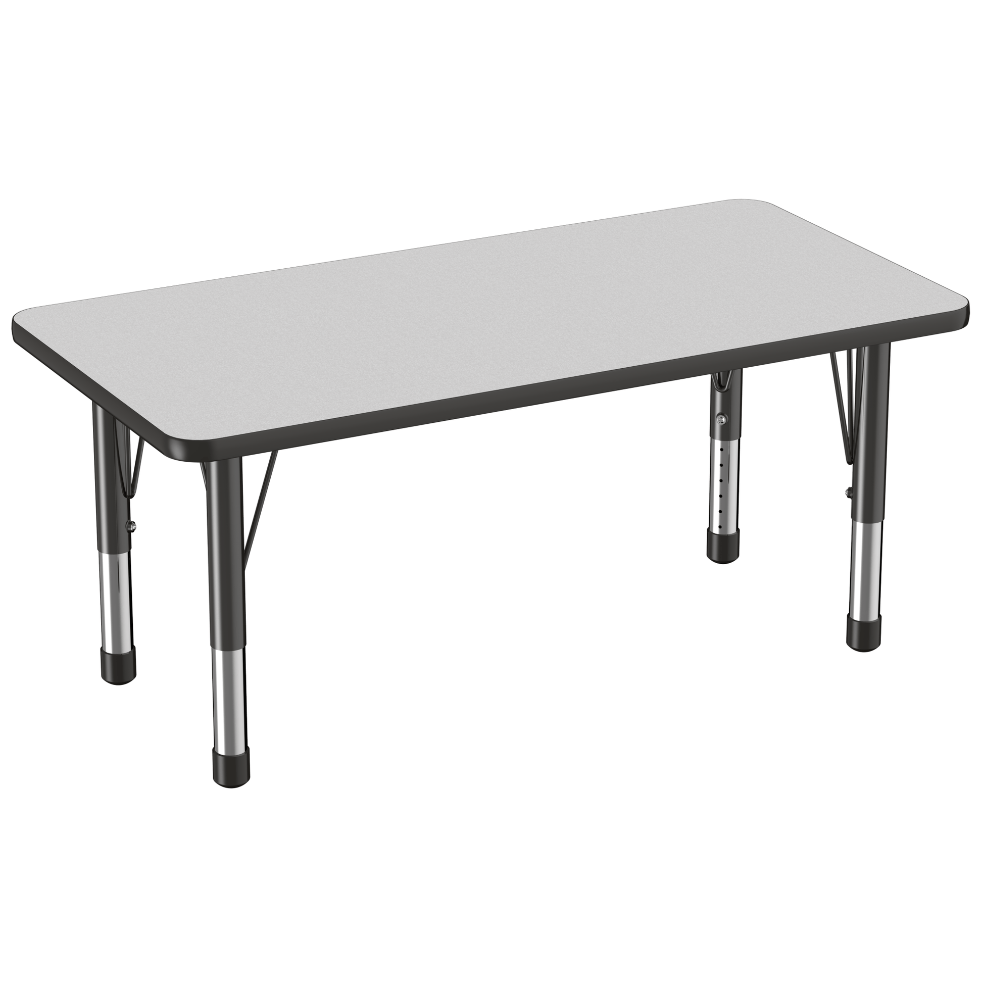 FDP 24" x 48" Rectangle T - Molding Activity Table with Adjustable Chunky Legs (FDP - 10009 - XX) - SchoolOutlet