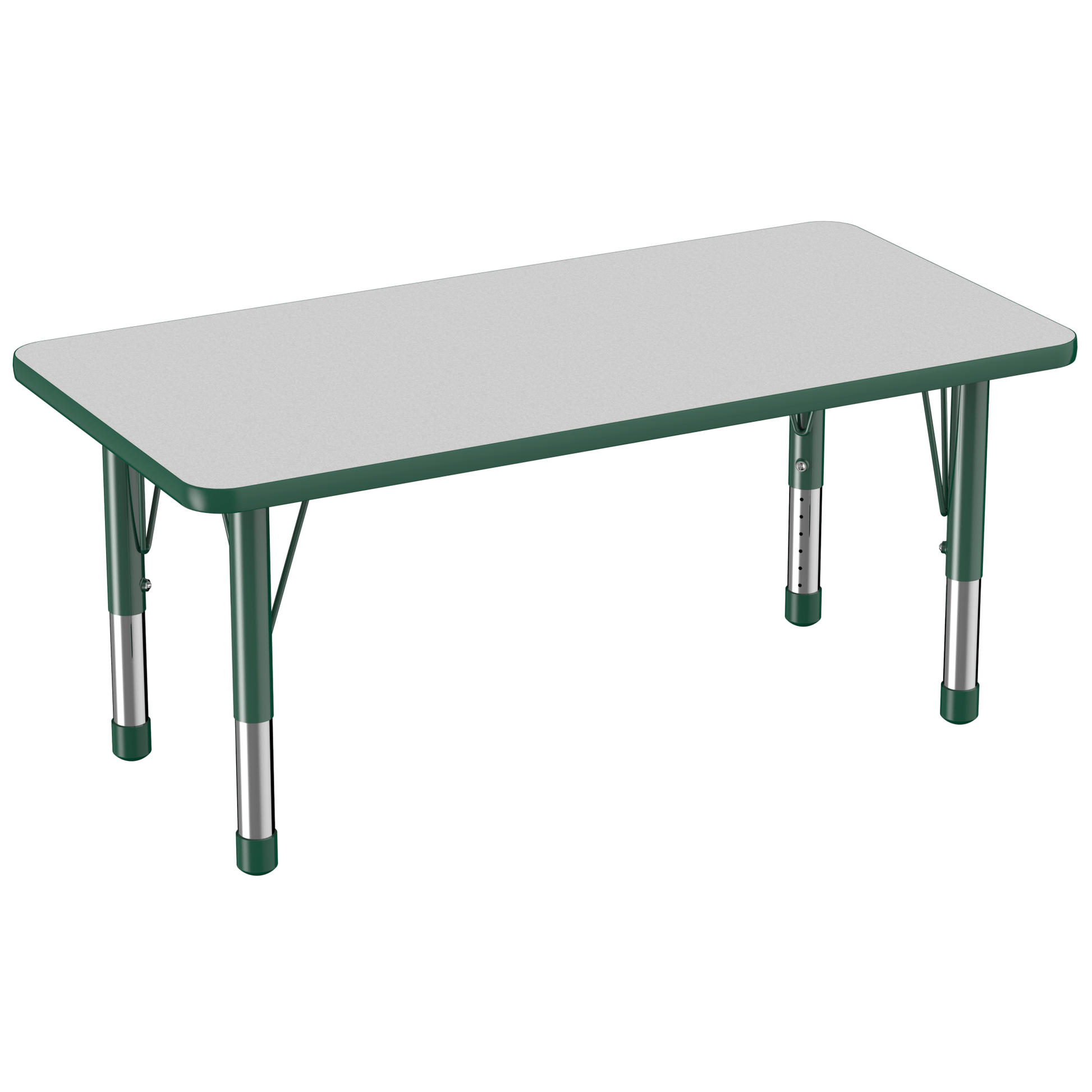 FDP 24" x 48" Rectangle T - Molding Activity Table with Adjustable Chunky Legs (FDP - 10009 - XX) - SchoolOutlet