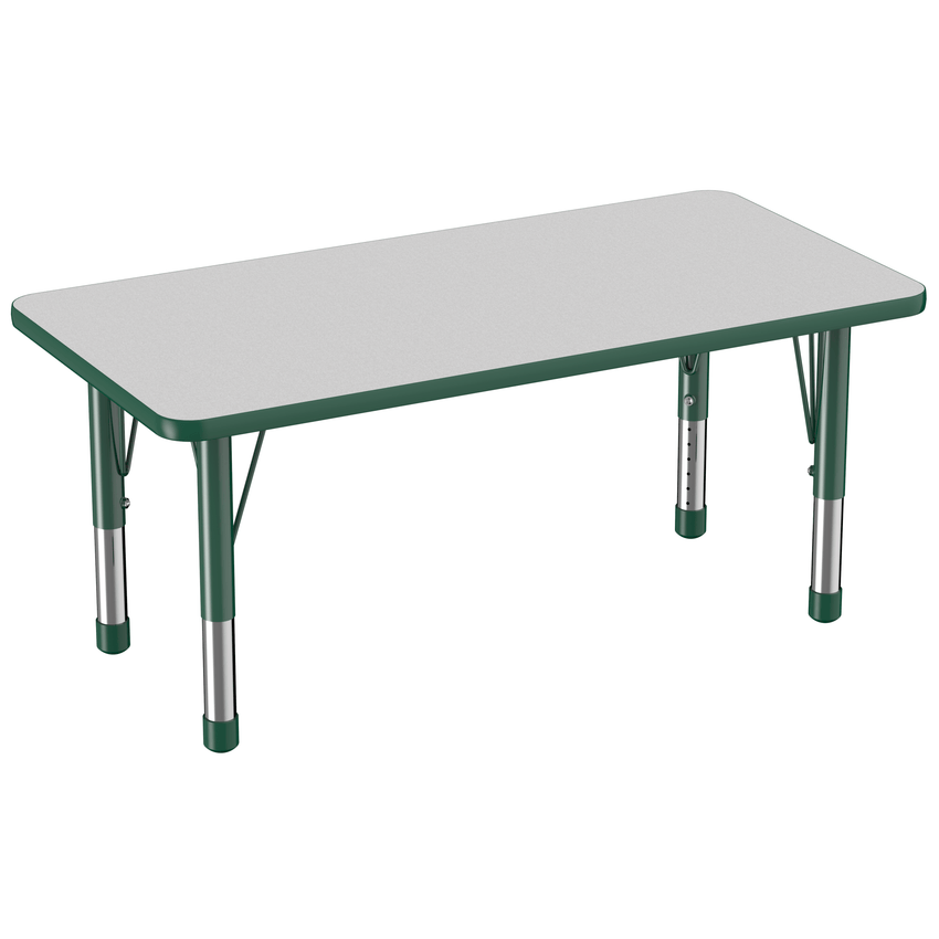 FDP 24" x 48" Rectangle T - Molding Activity Table with Adjustable Chunky Legs (FDP - 10009 - XX) - SchoolOutlet