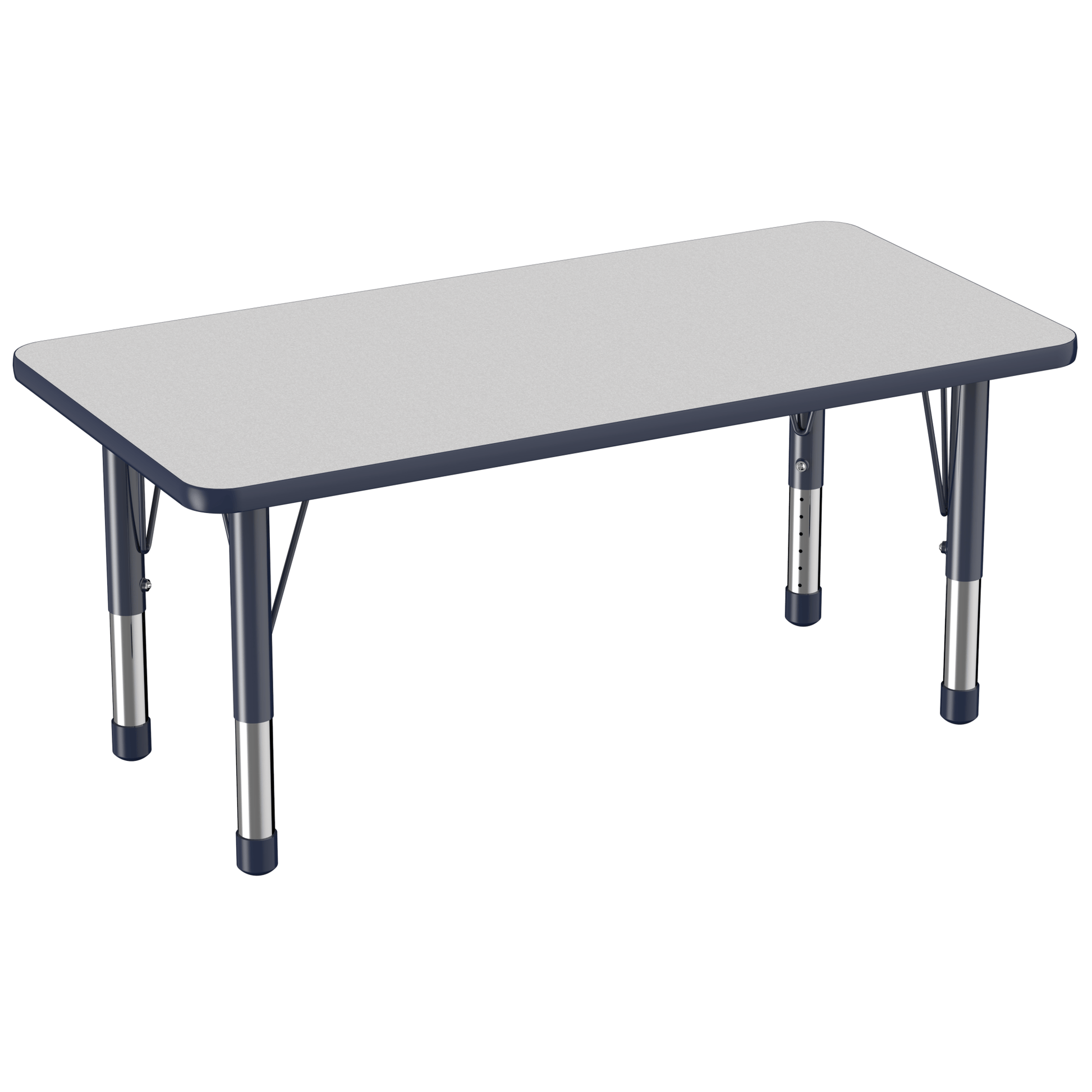 FDP 24" x 48" Rectangle T - Molding Activity Table with Adjustable Chunky Legs (FDP - 10009 - XX) - SchoolOutlet
