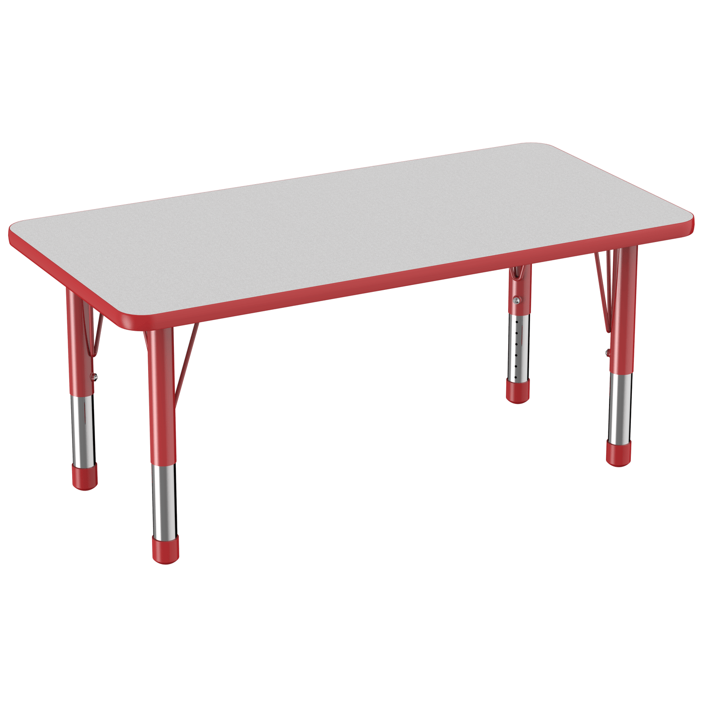 FDP 24" x 48" Rectangle T - Molding Activity Table with Adjustable Chunky Legs (FDP - 10009 - XX) - SchoolOutlet