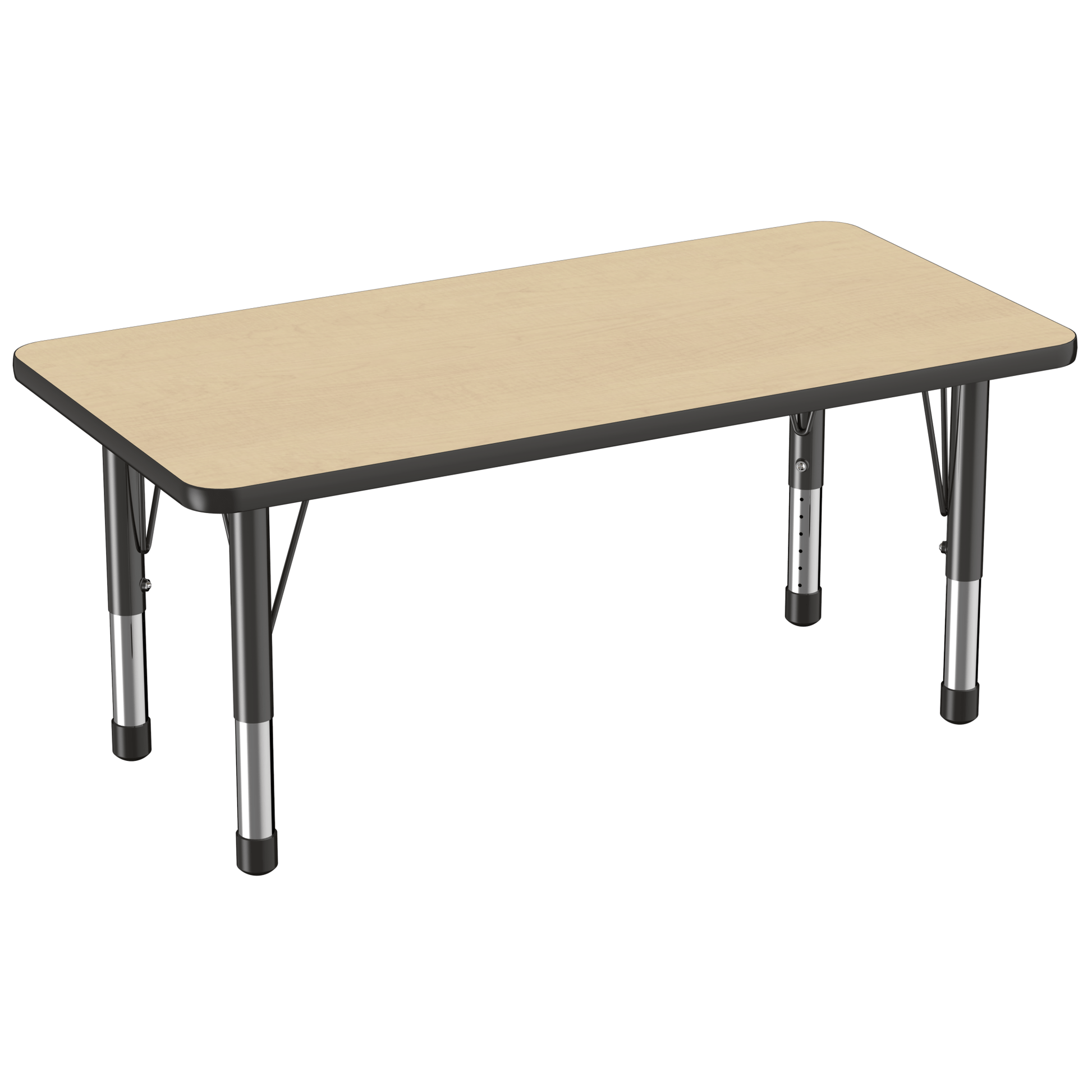 FDP 24" x 48" Rectangle T - Molding Activity Table with Adjustable Chunky Legs (FDP - 10009 - XX) - SchoolOutlet
