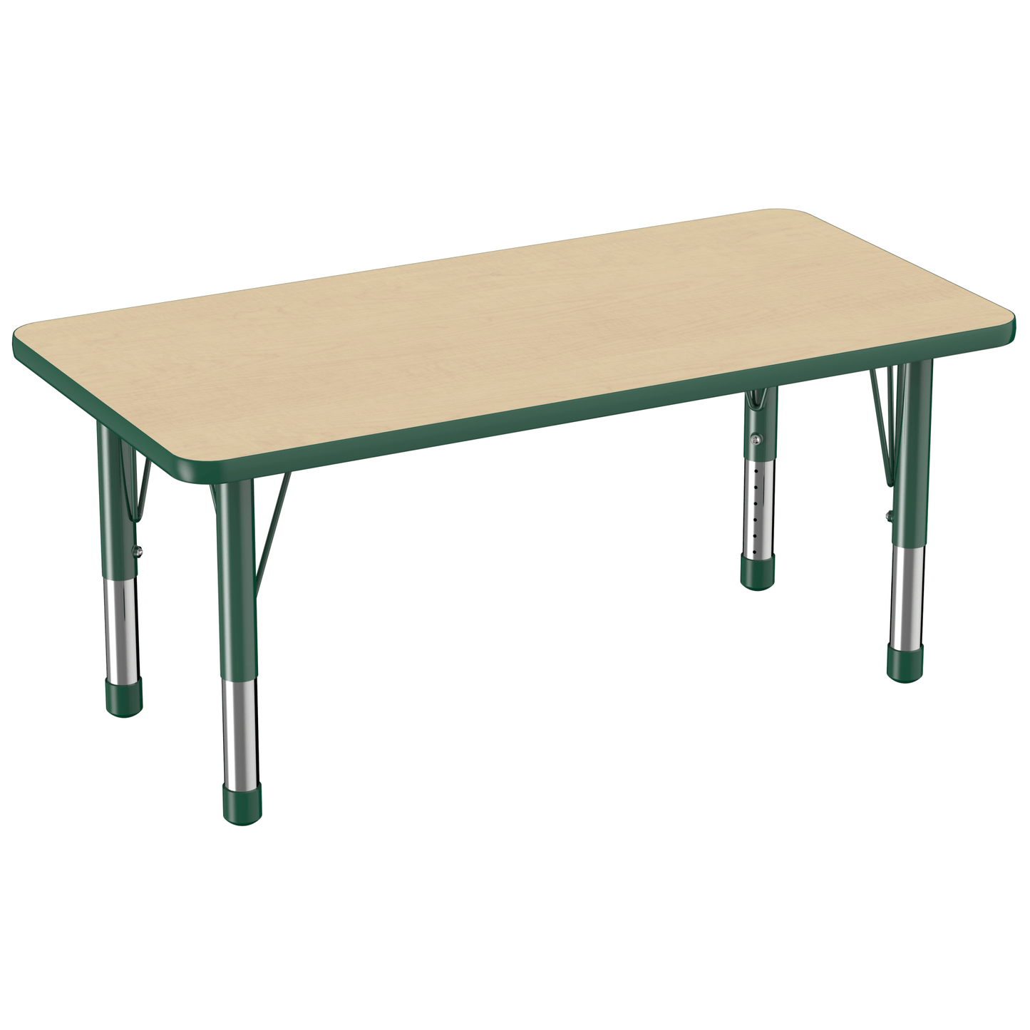 FDP 24" x 48" Rectangle T - Molding Activity Table with Adjustable Chunky Legs (FDP - 10009 - XX) - SchoolOutlet