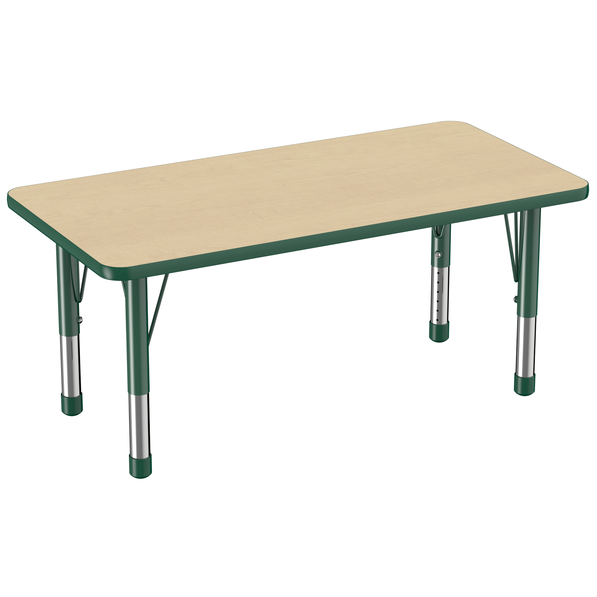 FDP 24" x 48" Rectangle T - Molding Activity Table with Adjustable Chunky Legs (FDP - 10009 - XX) - SchoolOutlet