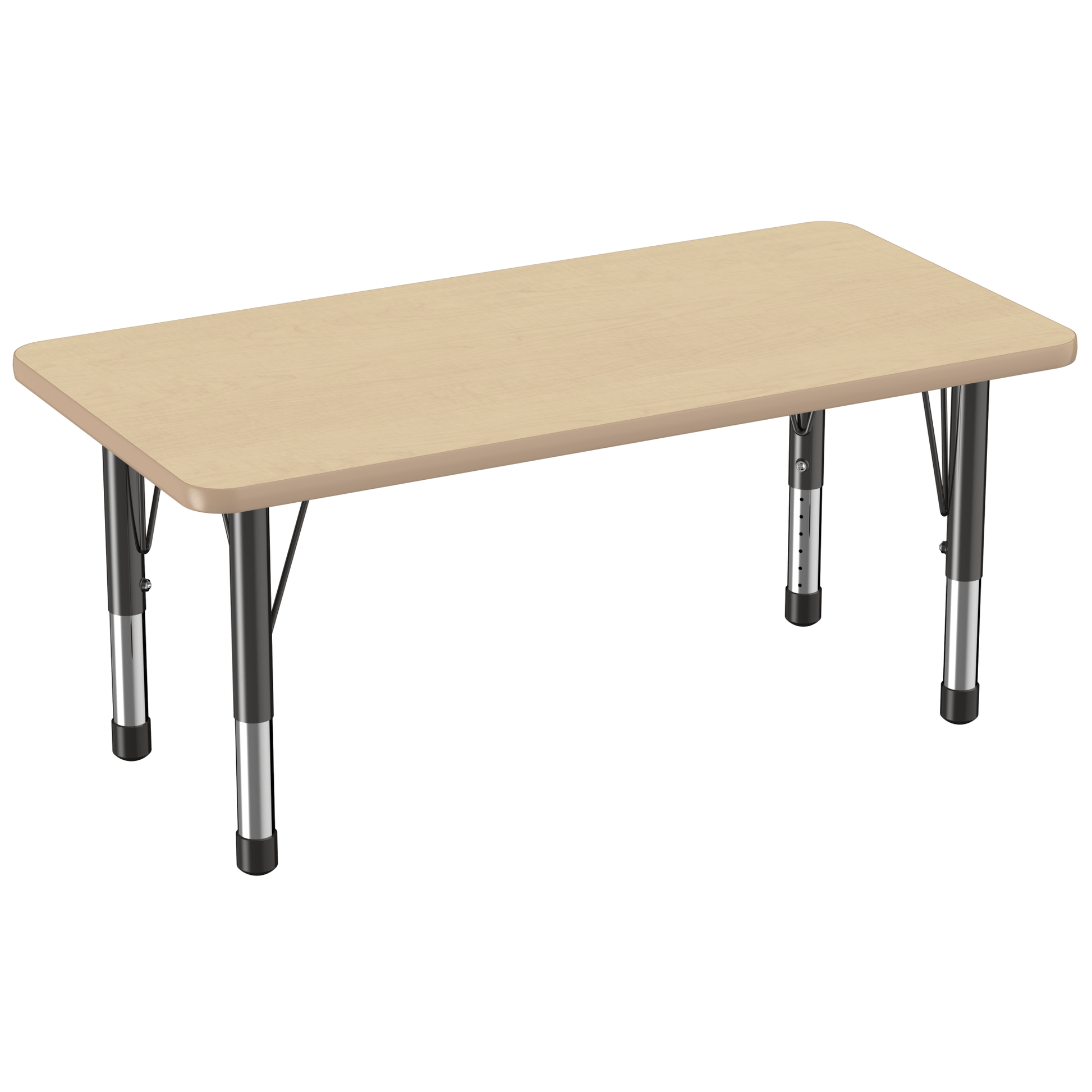 FDP 24" x 48" Rectangle T - Molding Activity Table with Adjustable Chunky Legs (FDP - 10009 - XX) - SchoolOutlet
