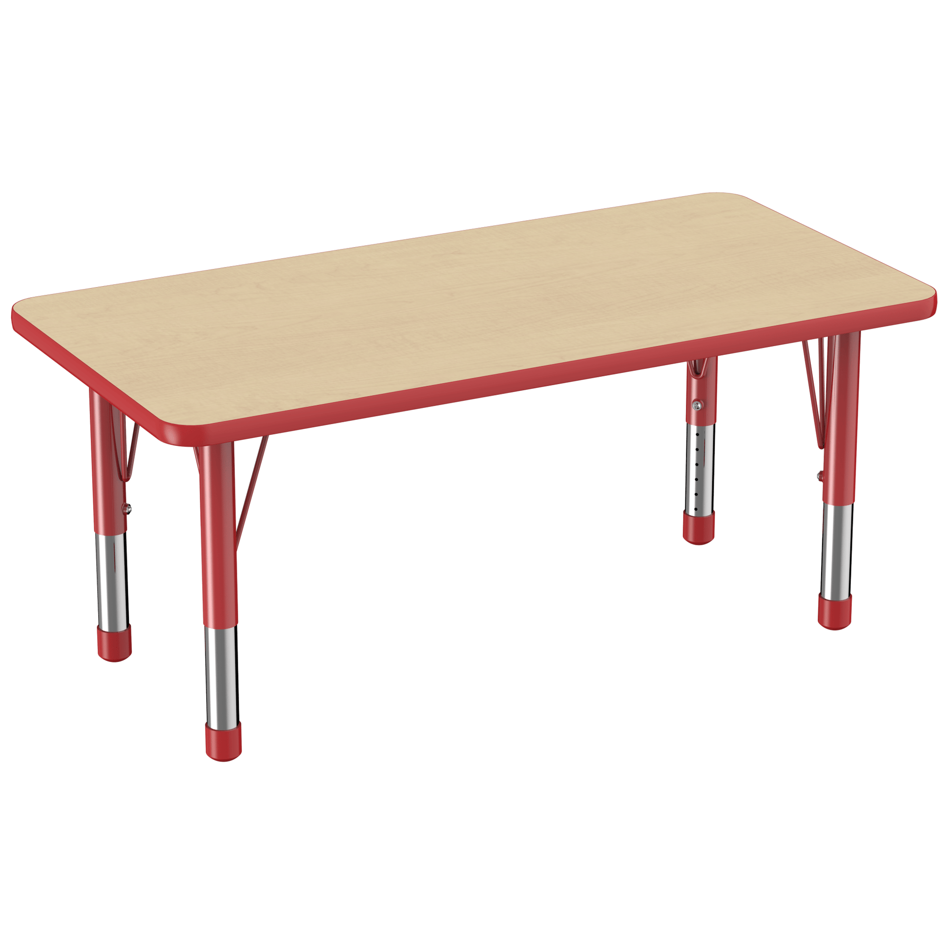 FDP 24" x 48" Rectangle T - Molding Activity Table with Adjustable Chunky Legs (FDP - 10009 - XX) - SchoolOutlet