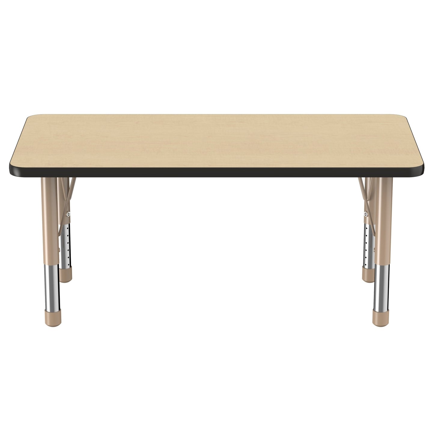 FDP 24" x 48" Rectangle T - Molding Activity Table with Adjustable Chunky Legs (FDP - 10009 - XX) - SchoolOutlet