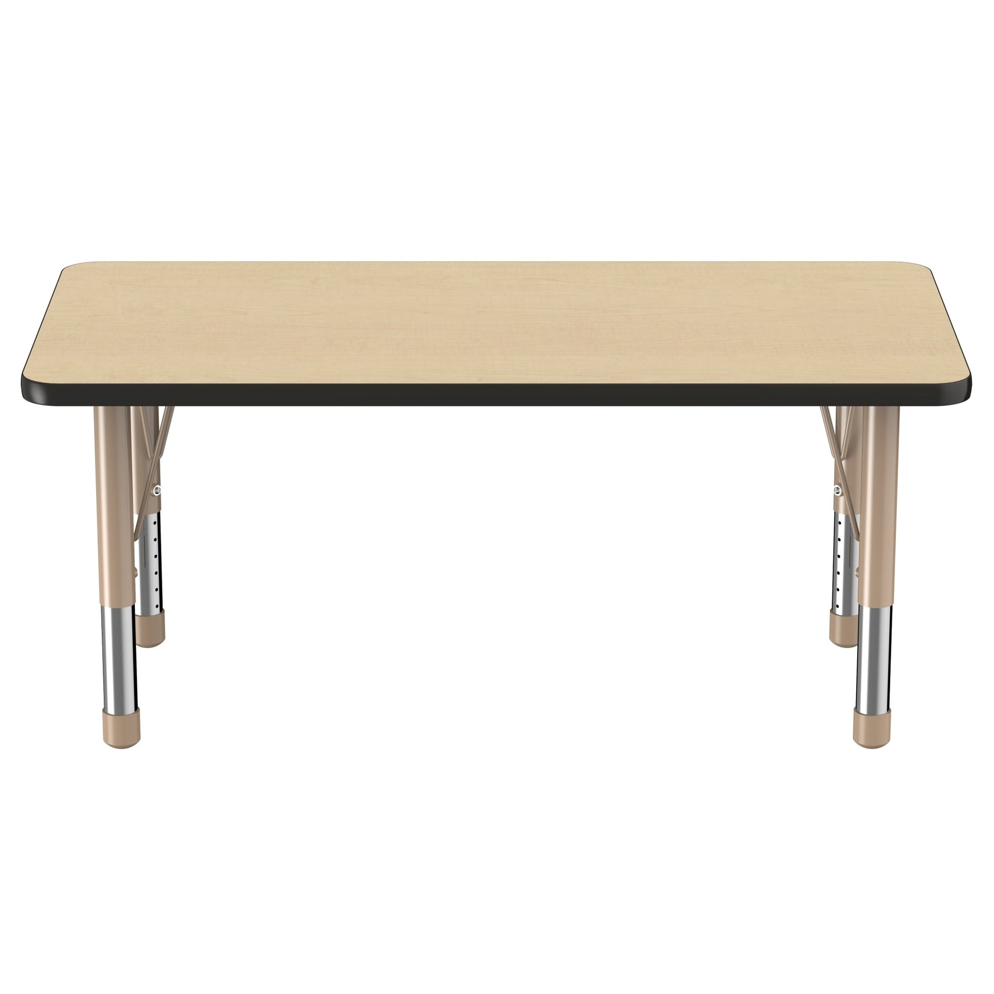 FDP 24" x 48" Rectangle T - Molding Activity Table with Adjustable Chunky Legs (FDP - 10009 - XX) - SchoolOutlet
