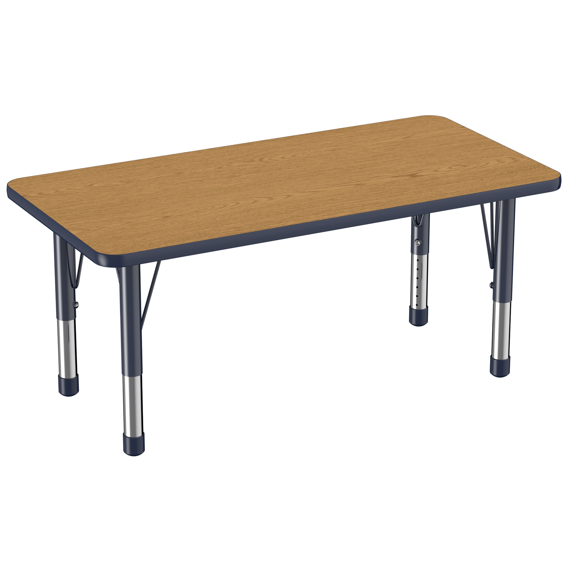 FDP 24" x 48" Rectangle T - Molding Activity Table with Adjustable Chunky Legs (FDP - 10009 - XX) - SchoolOutlet