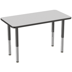 FDP 24" x 48" Rectangle T-Molding Activity Table with Adjustable Super Legs (FDP-10010-XX)