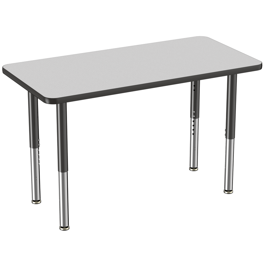FDP 24" x 48" Rectangle T - Molding Activity Table with Adjustable Super Legs (FDP - 10010 - XX) - SchoolOutlet
