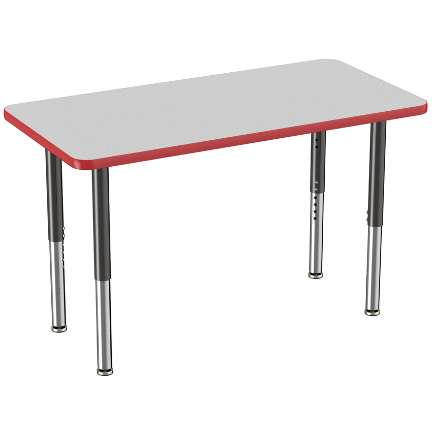 FDP 24" x 48" Rectangle T - Molding Activity Table with Adjustable Super Legs (FDP - 10010 - XX) - SchoolOutlet