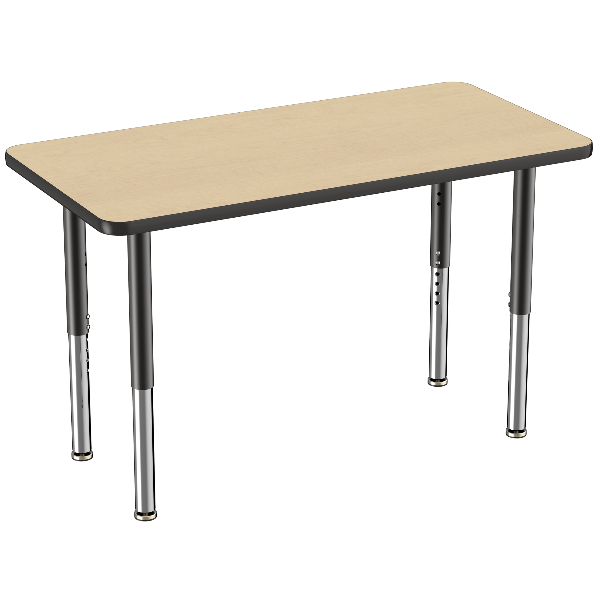 FDP 24" x 48" Rectangle T - Molding Activity Table with Adjustable Super Legs (FDP - 10010 - XX) - SchoolOutlet