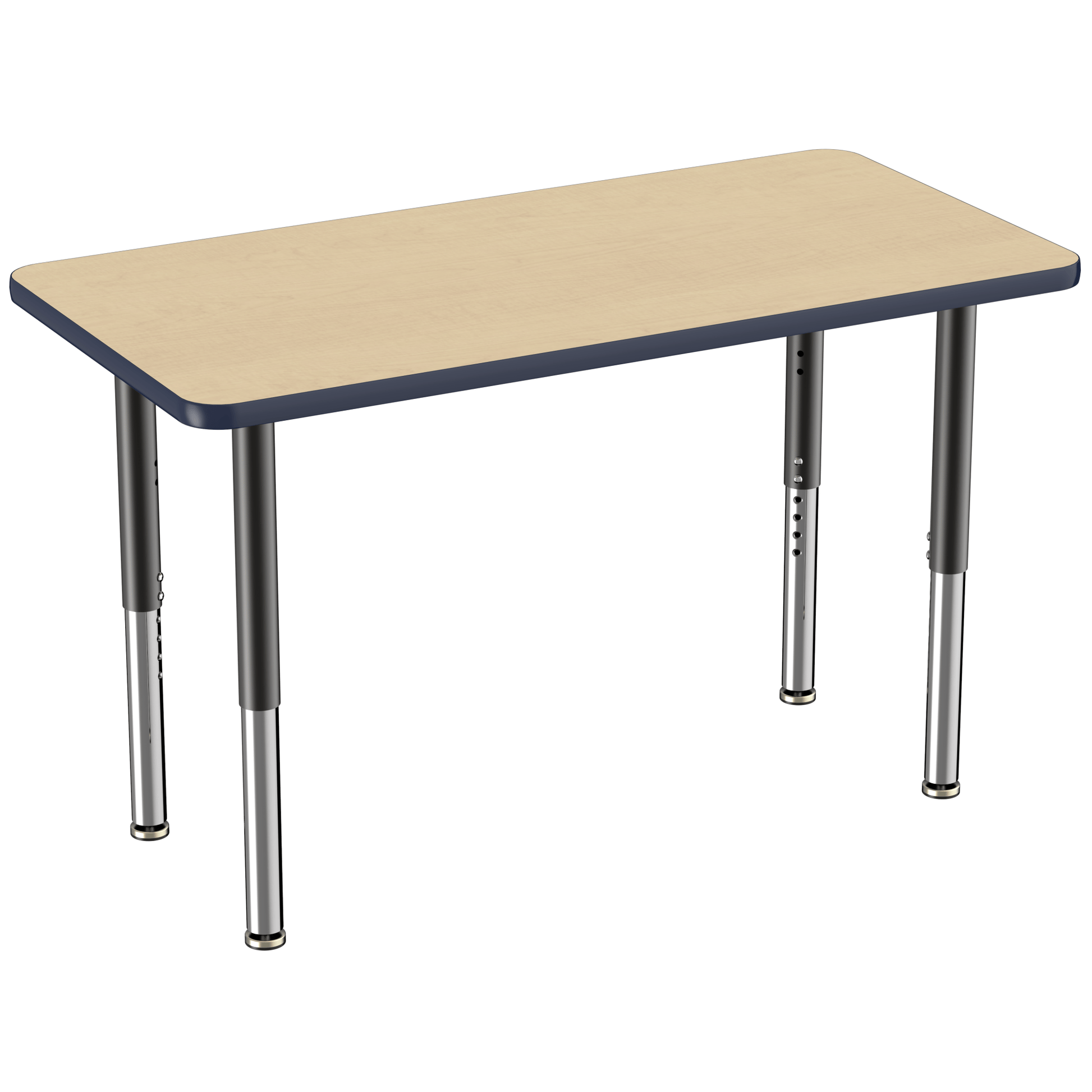 FDP 24" x 48" Rectangle T - Molding Activity Table with Adjustable Super Legs (FDP - 10010 - XX) - SchoolOutlet