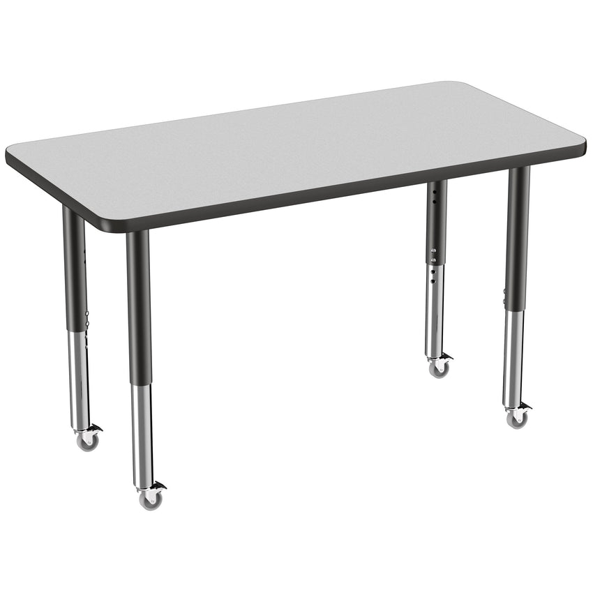 FDP 24" x 48" Rectangle T - Molding Activity Table with Adjustable Super Legs (FDP - 10010 - XX) - SchoolOutlet