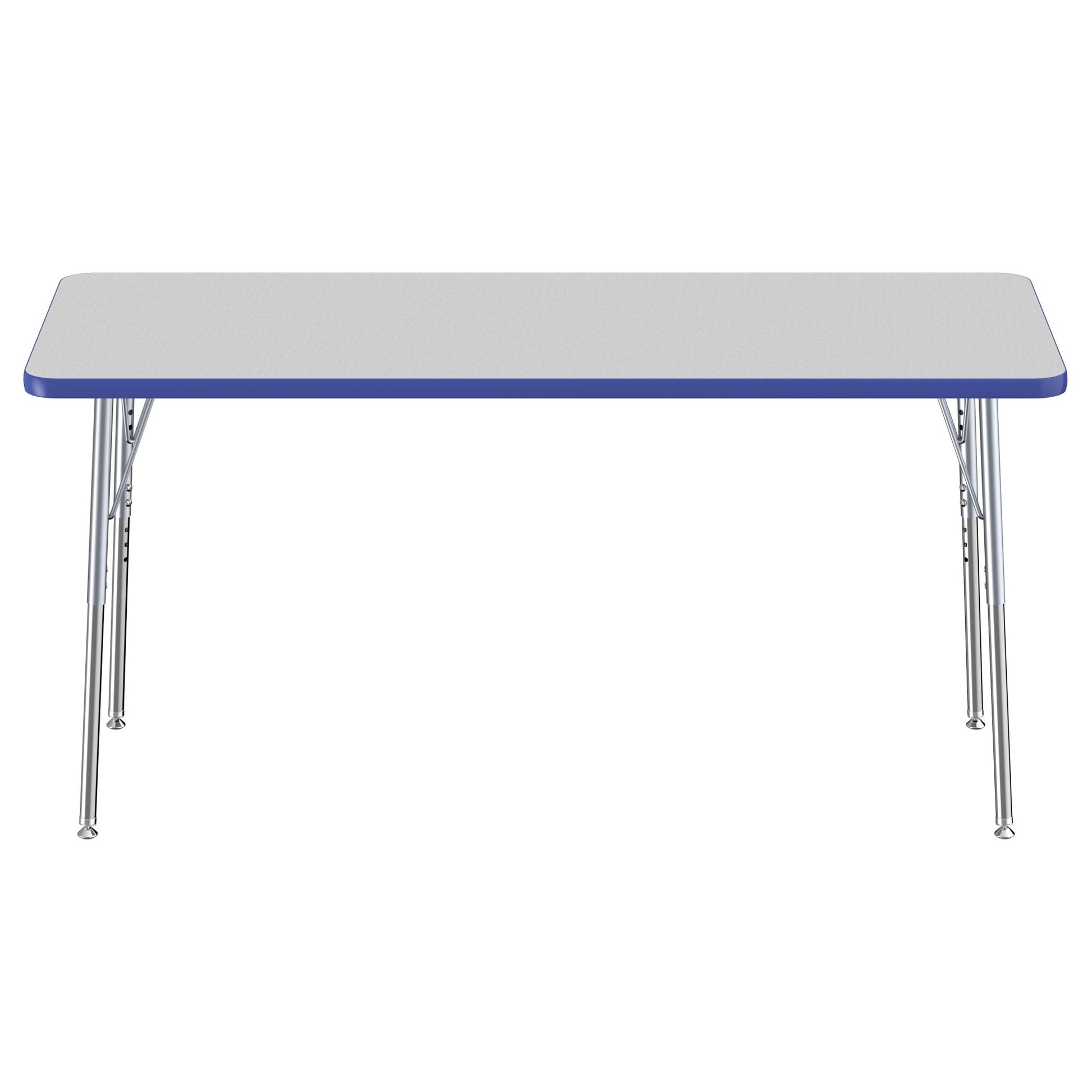 FDP 24" x 60" Rectangle T - Molding Activity Table with Adjustable Standard Swivel Glide Legs (FDP - 10011 - XX) - SchoolOutlet