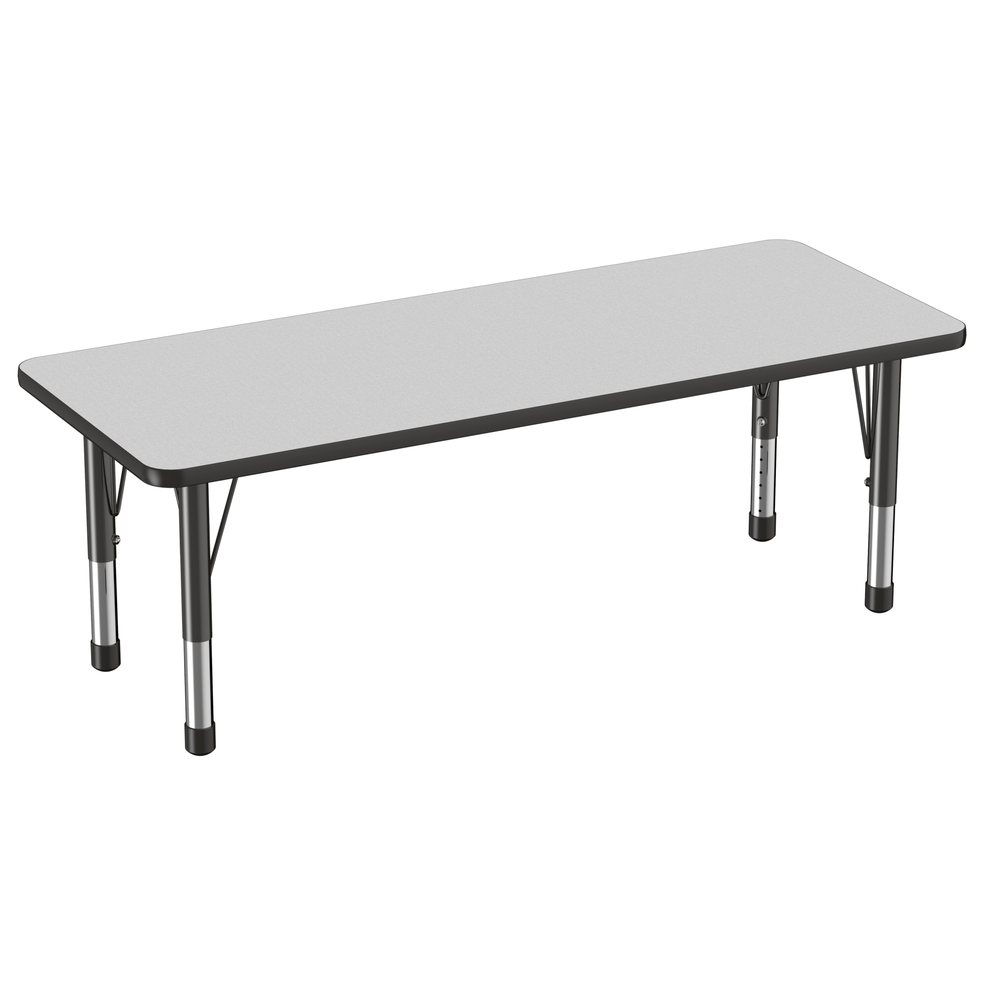FDP 24" x 60" Rectangle T - Molding Activity Table with Adjustable Chunky Legs (FDP - 10013 - XX) - SchoolOutlet