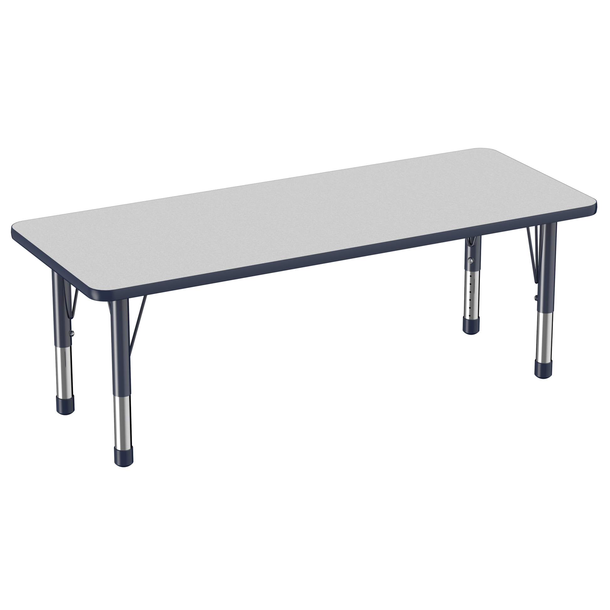 FDP 24" x 60" Rectangle T - Molding Activity Table with Adjustable Chunky Legs (FDP - 10013 - XX) - SchoolOutlet