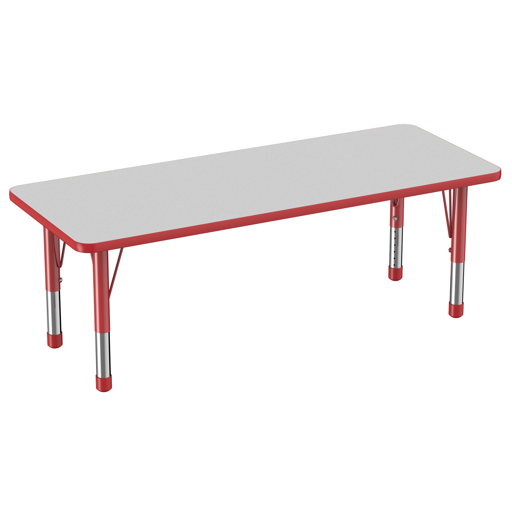 FDP 24" x 60" Rectangle T - Molding Activity Table with Adjustable Chunky Legs (FDP - 10013 - XX) - SchoolOutlet