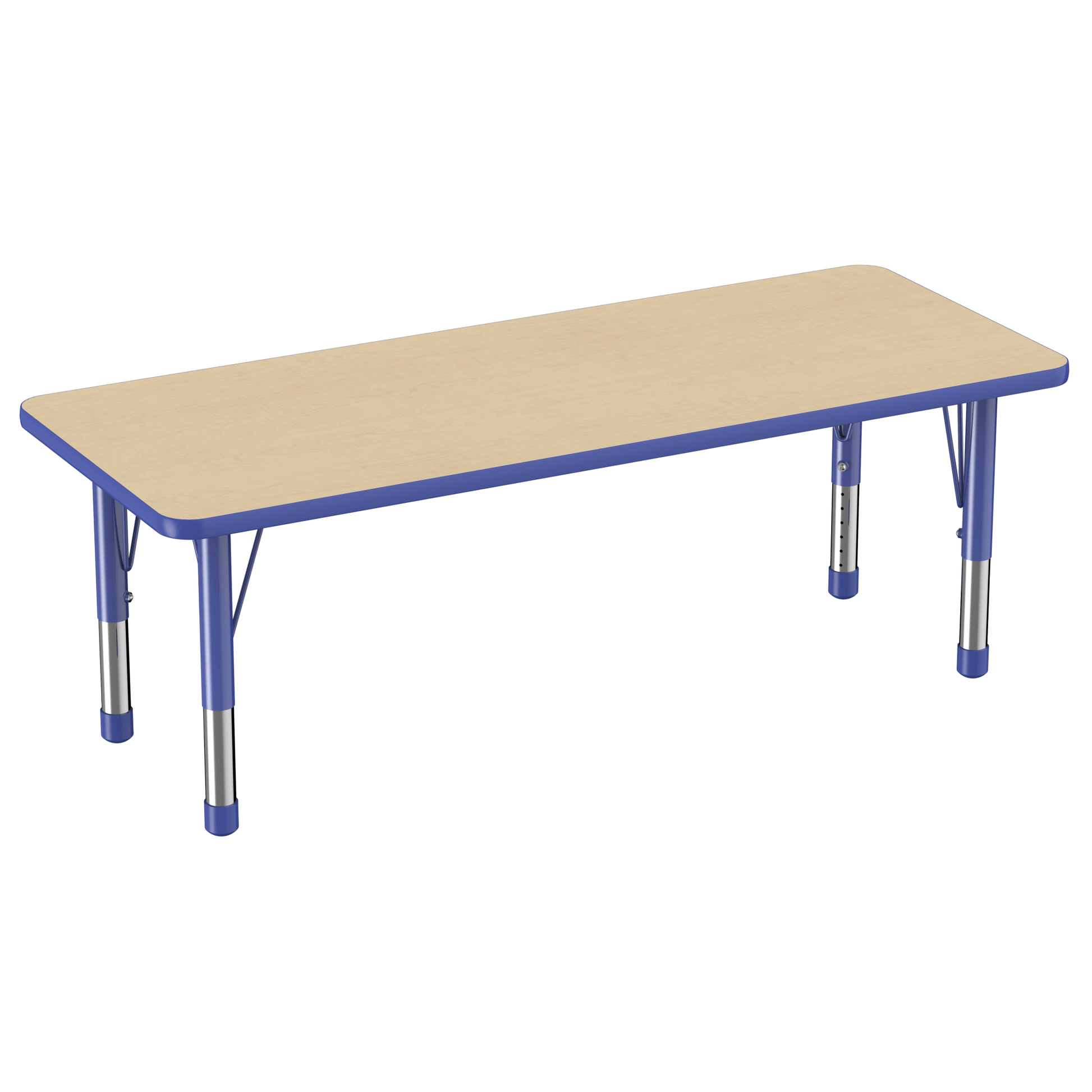 FDP 24" x 60" Rectangle T - Molding Activity Table with Adjustable Chunky Legs (FDP - 10013 - XX) - SchoolOutlet