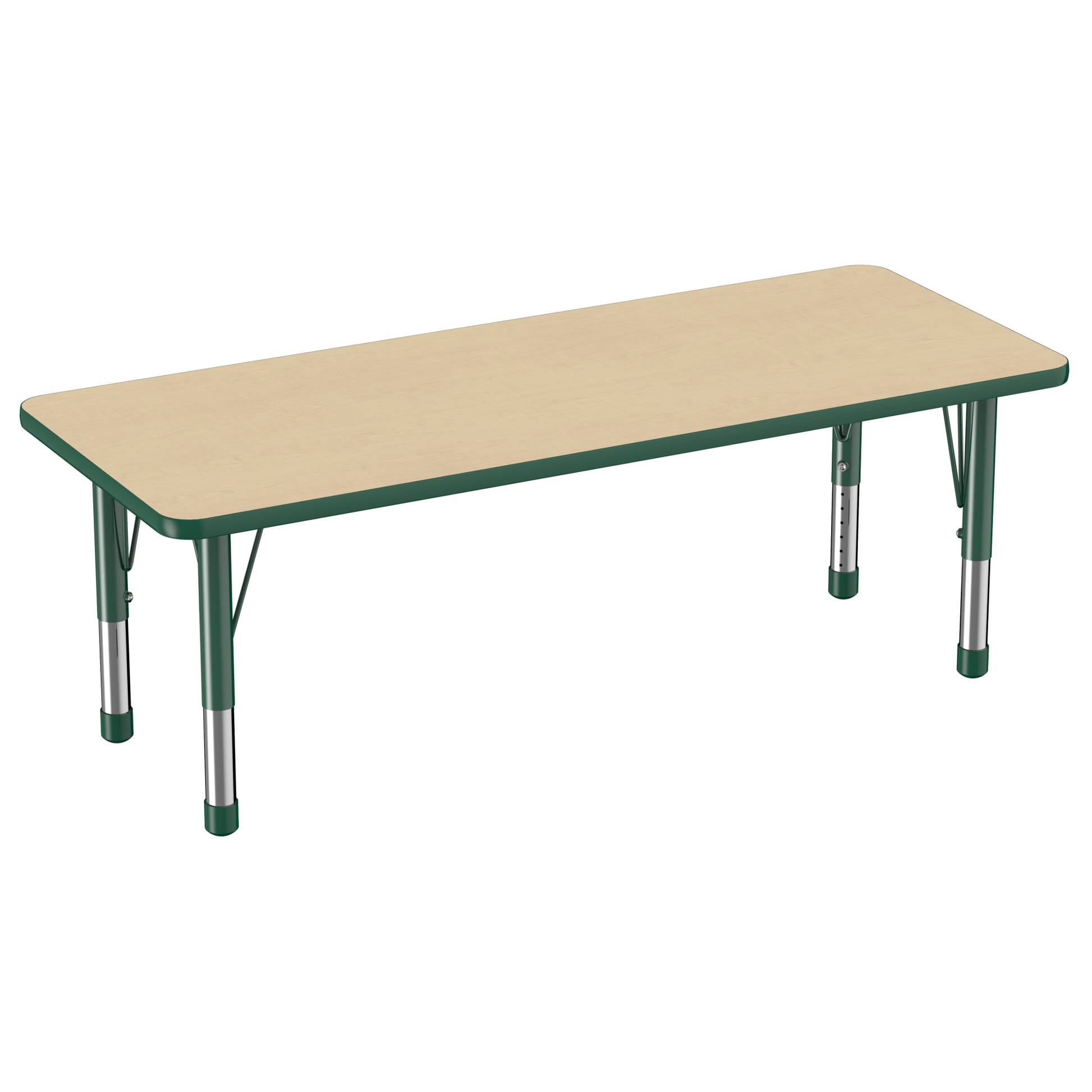 FDP 24" x 60" Rectangle T - Molding Activity Table with Adjustable Chunky Legs (FDP - 10013 - XX) - SchoolOutlet