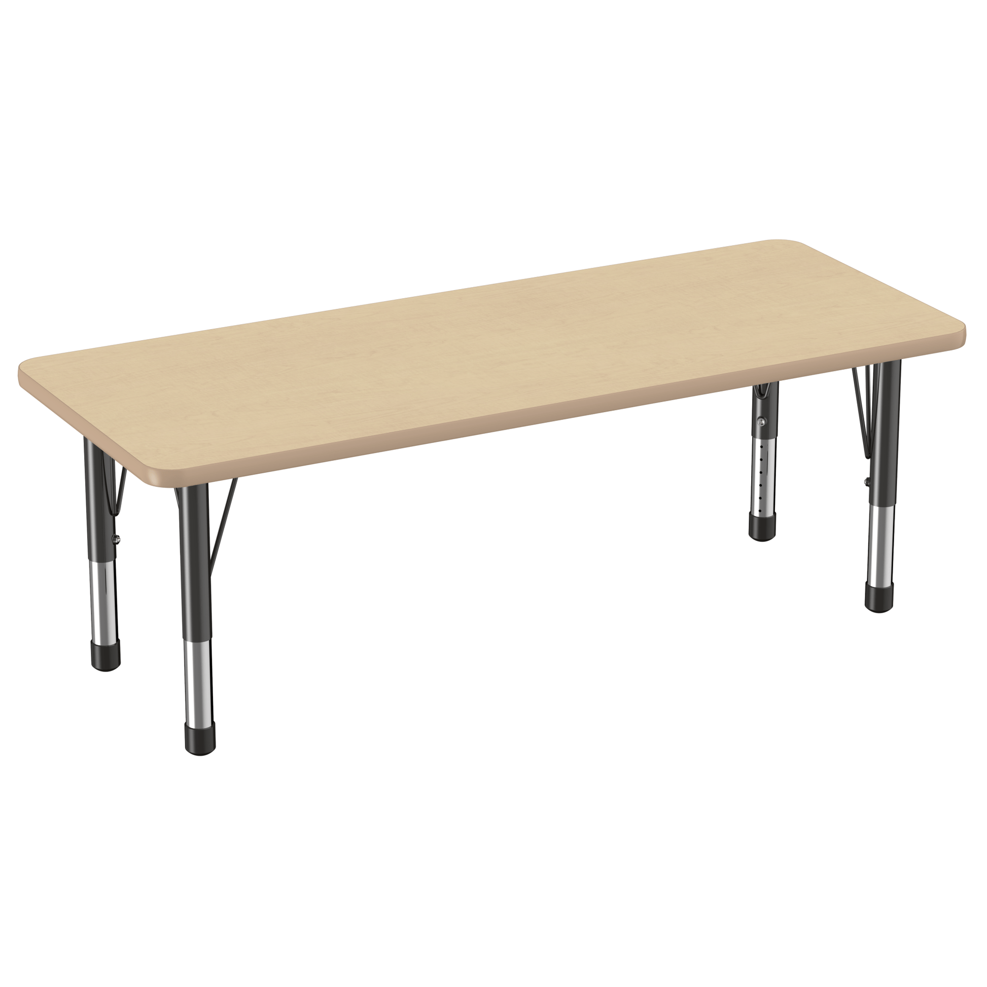 FDP 24" x 60" Rectangle T - Molding Activity Table with Adjustable Chunky Legs (FDP - 10013 - XX) - SchoolOutlet