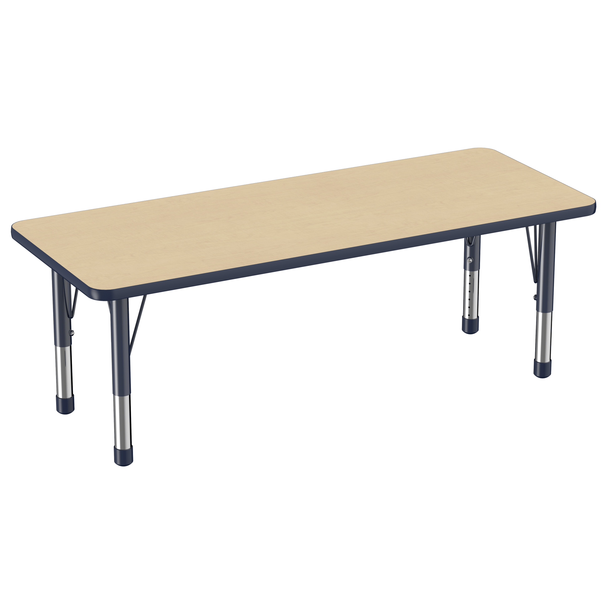 FDP 24" x 60" Rectangle T - Molding Activity Table with Adjustable Chunky Legs (FDP - 10013 - XX) - SchoolOutlet