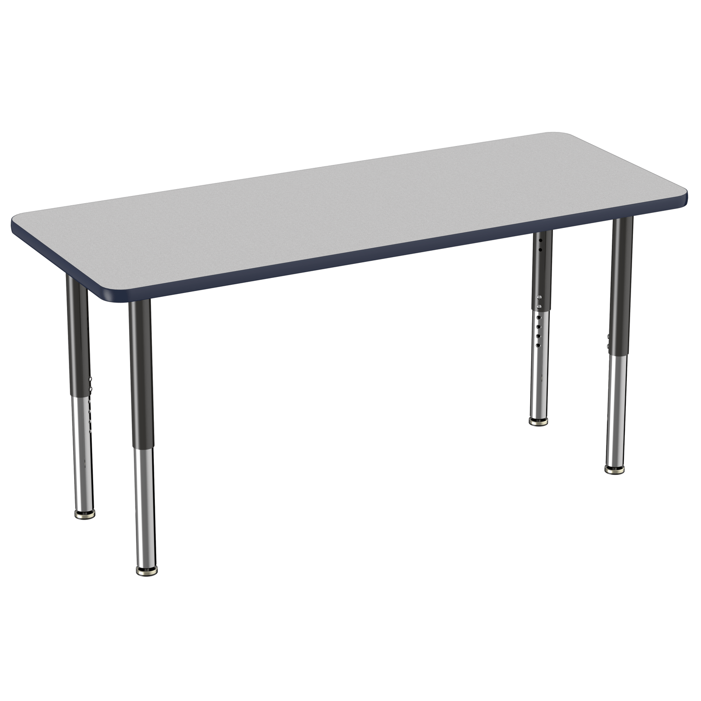 FDP 24" x 60" Rectangle T - Molding Activity Table with Adjustable Super Legs (FDP - 10014 - XX) - SchoolOutlet