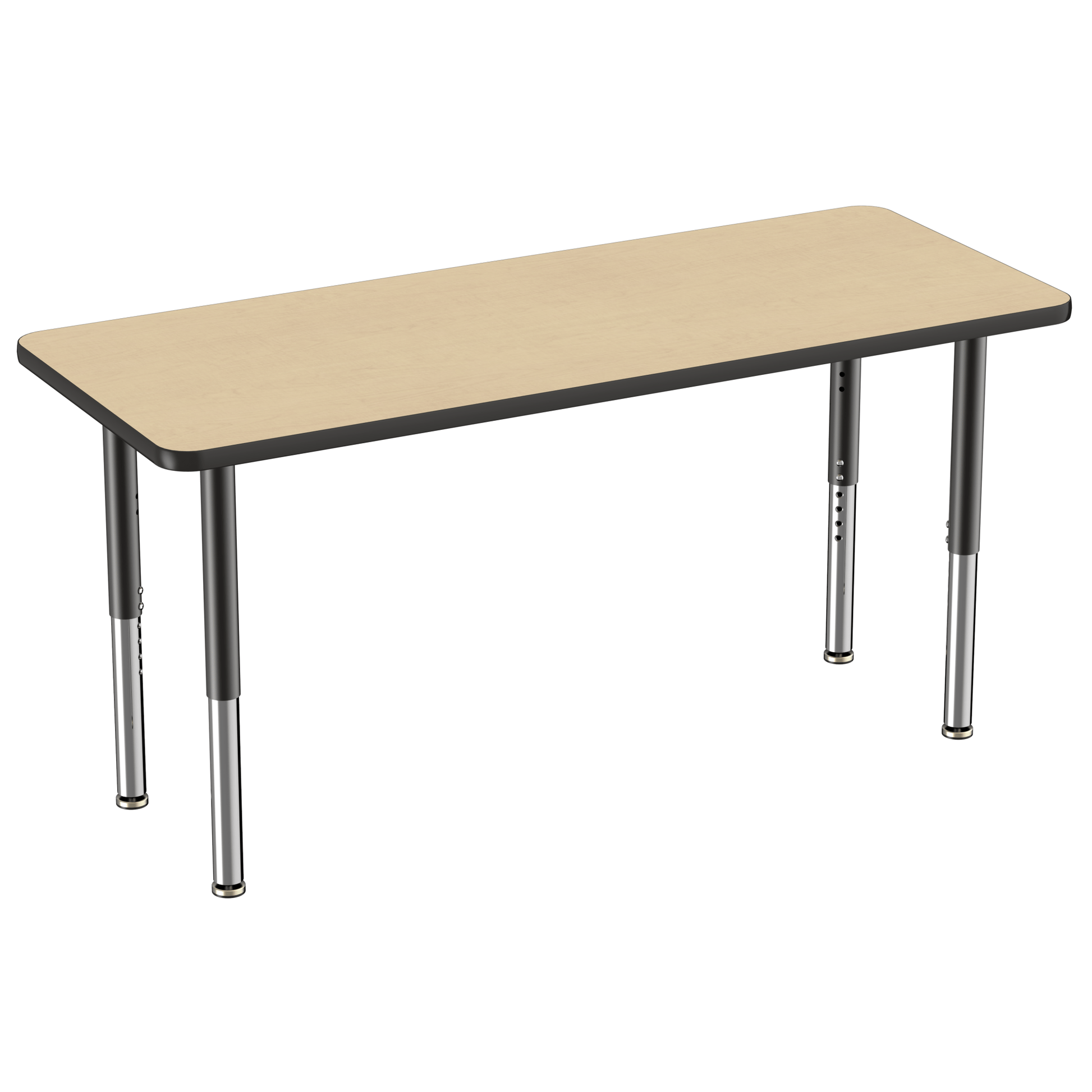 FDP 24" x 60" Rectangle T - Molding Activity Table with Adjustable Super Legs (FDP - 10014 - XX) - SchoolOutlet