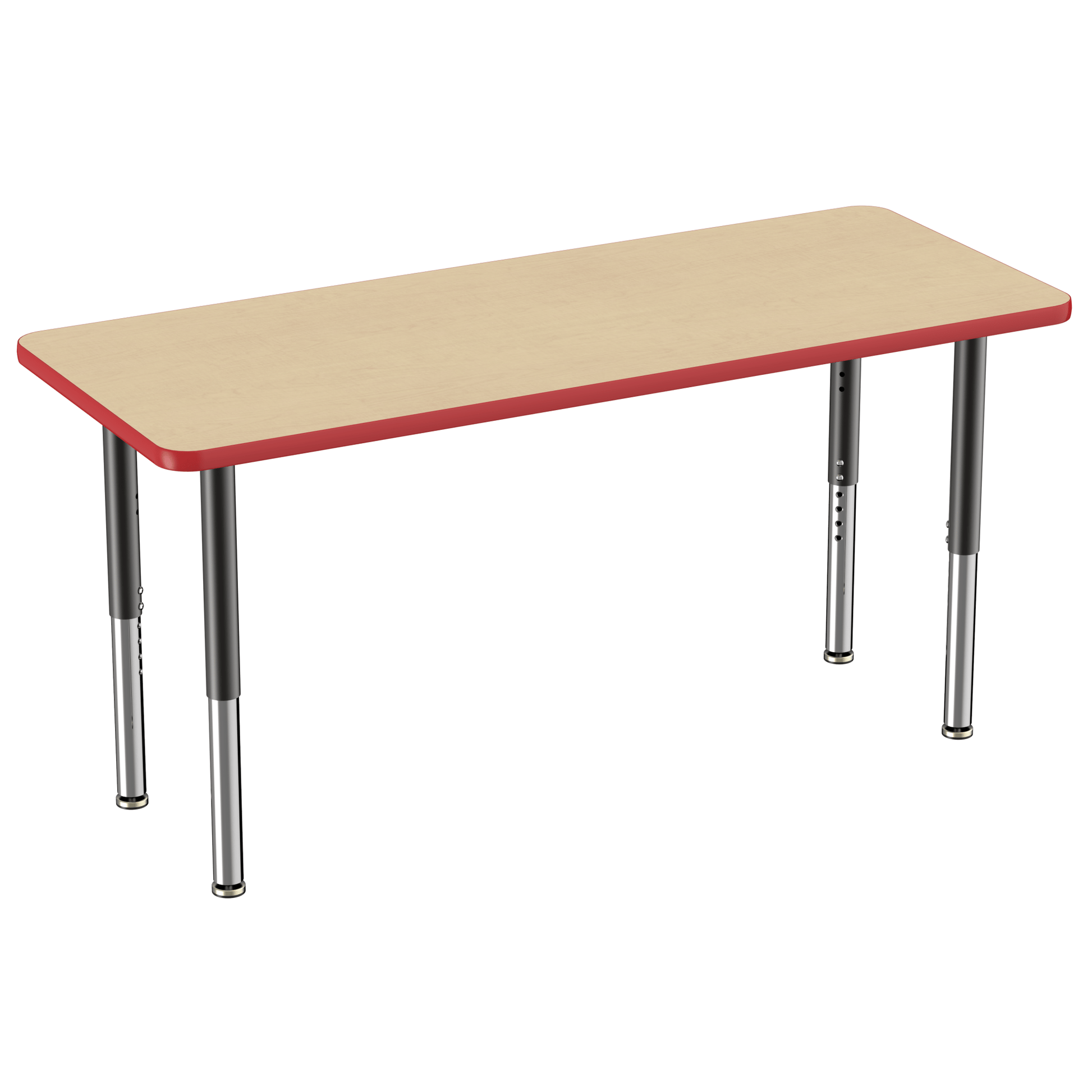 FDP 24" x 60" Rectangle T - Molding Activity Table with Adjustable Super Legs (FDP - 10014 - XX) - SchoolOutlet