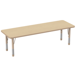 FDP 24" x 72" Rectangle T-Molding Activity Table with Adjustable Chunky Legs (FDP-10017-XX)