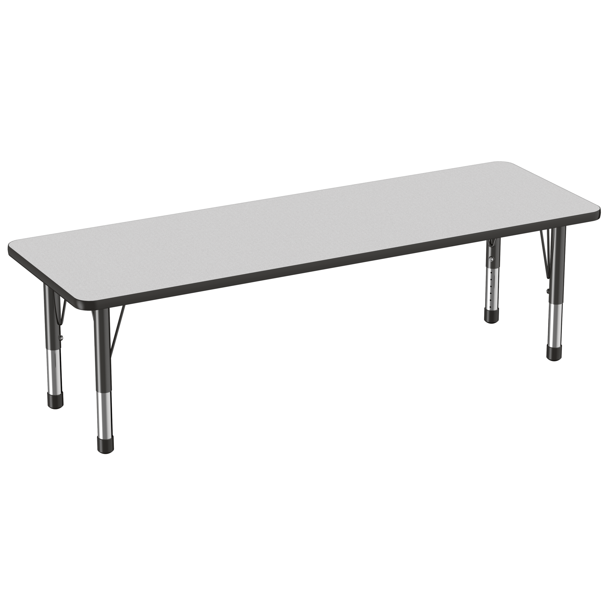 FDP 24" x 72" Rectangle T - Molding Activity Table with Adjustable Chunky Legs (FDP - 10017 - XX) - SchoolOutlet