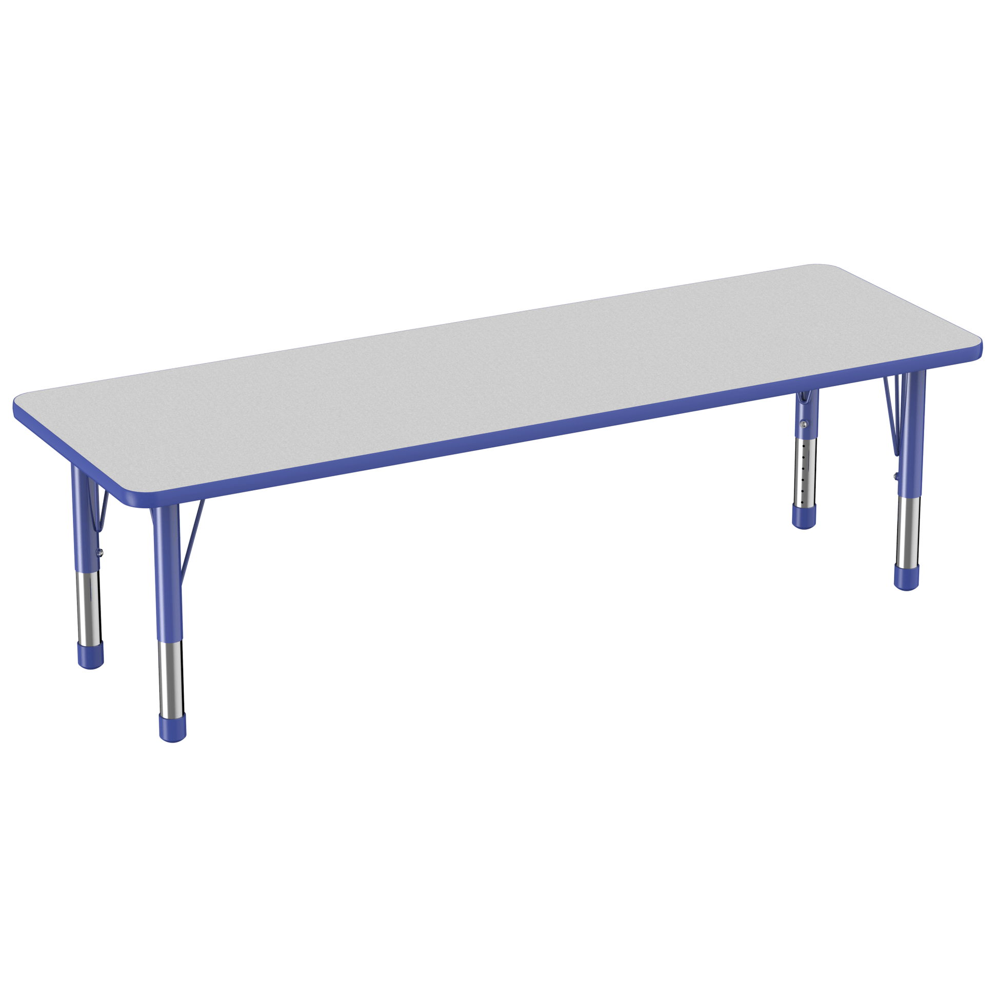 FDP 24" x 72" Rectangle T - Molding Activity Table with Adjustable Chunky Legs (FDP - 10017 - XX) - SchoolOutlet
